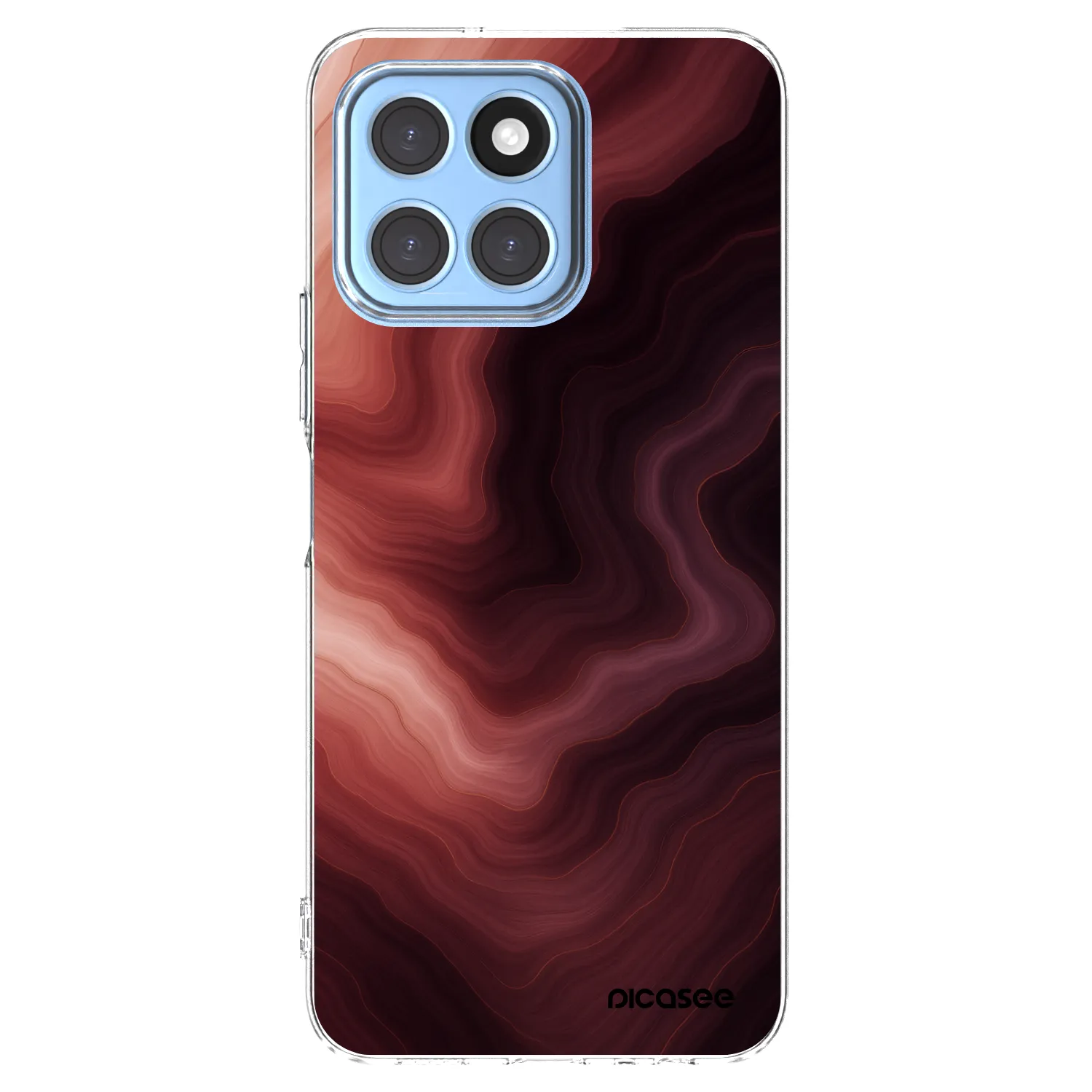 Picasee silikónový prehľadný obal pre Honor X6 - Rouge