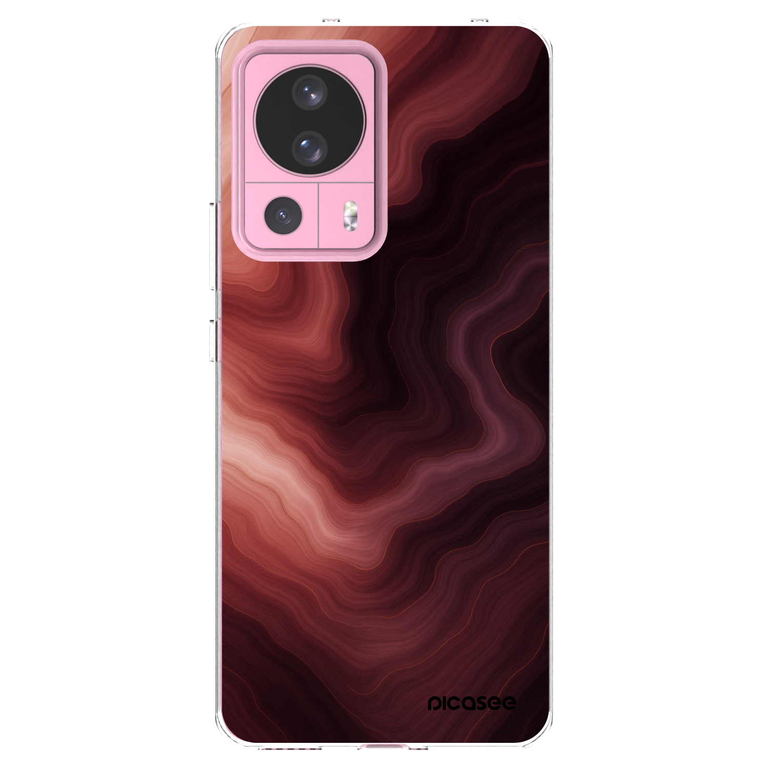 Picasee silikónový prehľadný obal pre Xiaomi 13 Lite - Rouge
