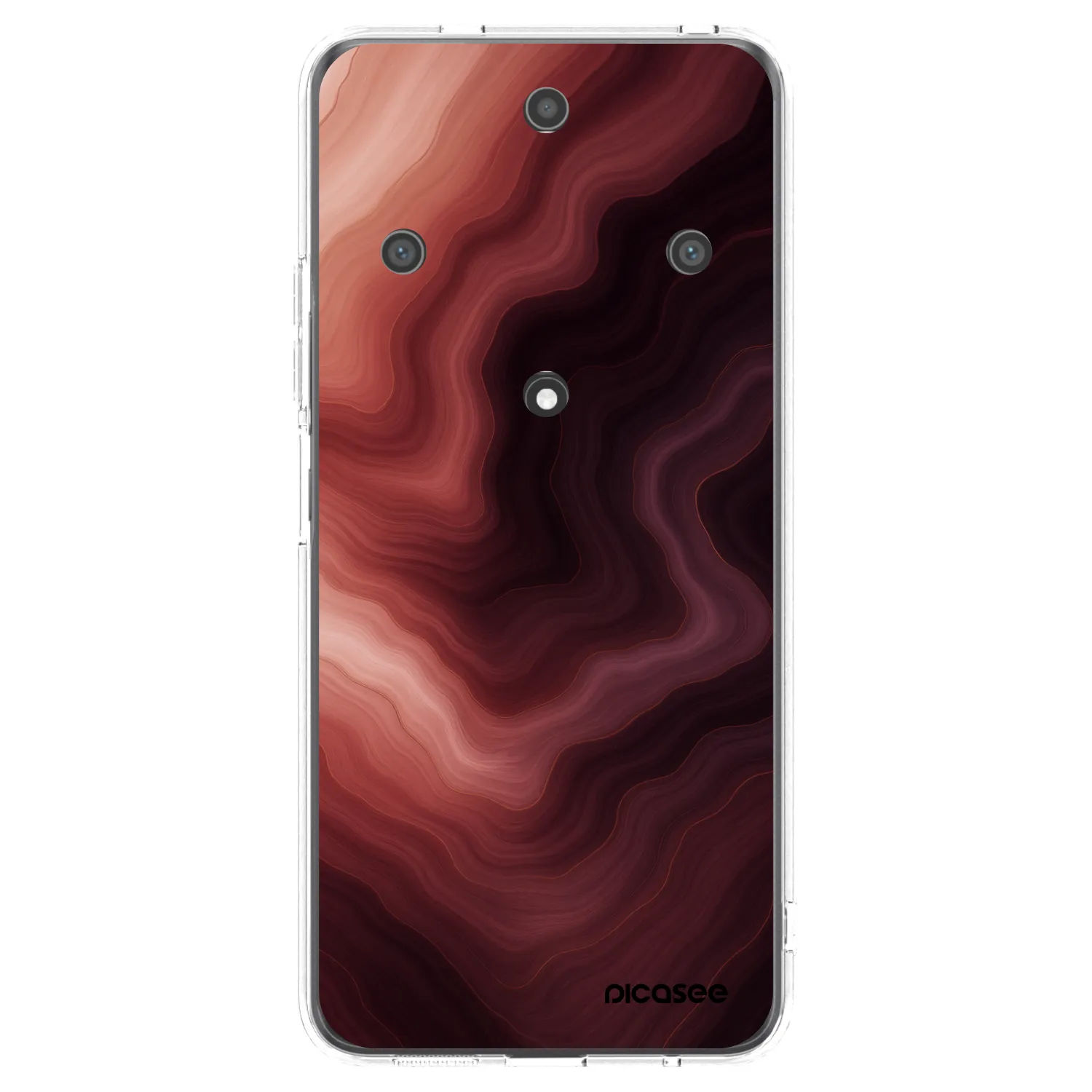 Picasee silikónový prehľadný obal pre Honor Magic5 Lite 5G - Rouge