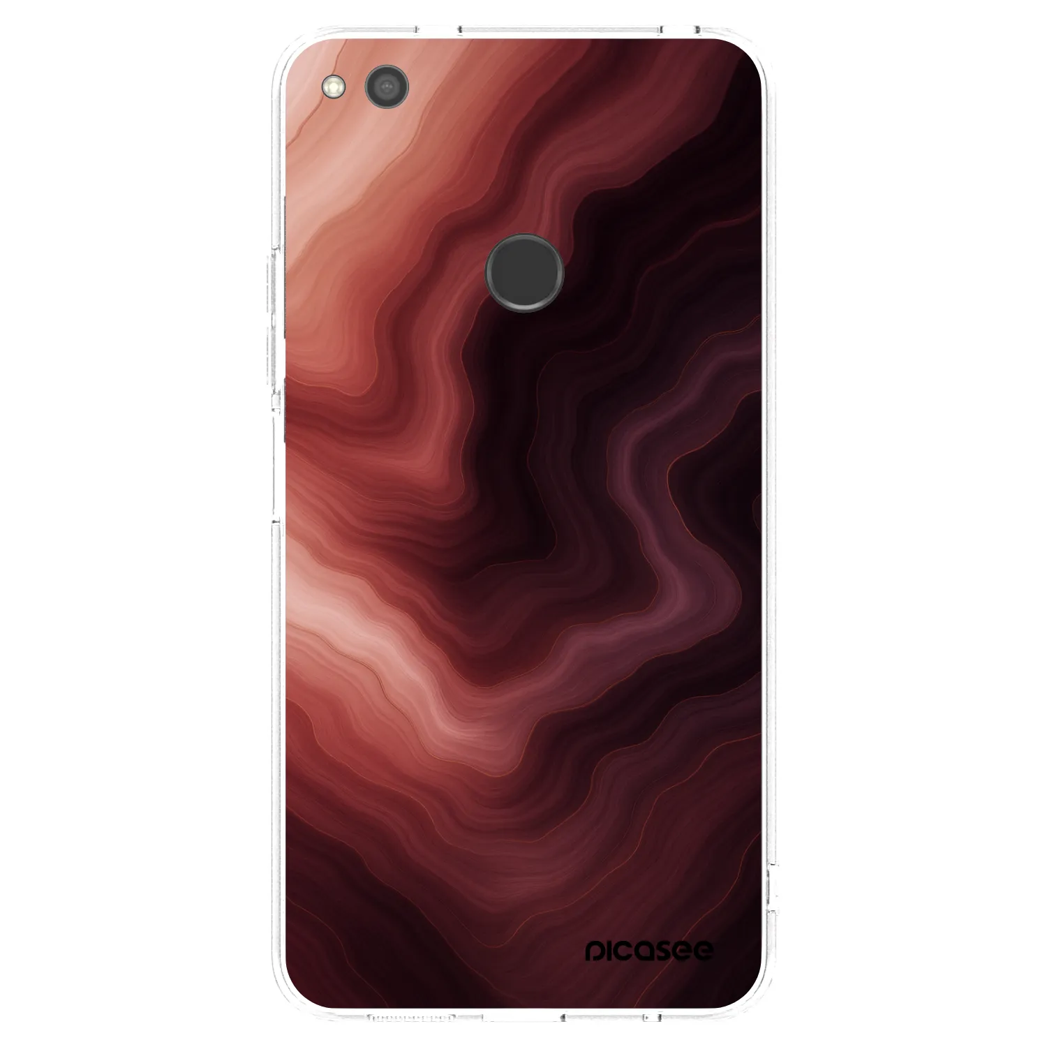 Picasee silikónový prehľadný obal pre Huawei P9 Lite 2017 - Rouge