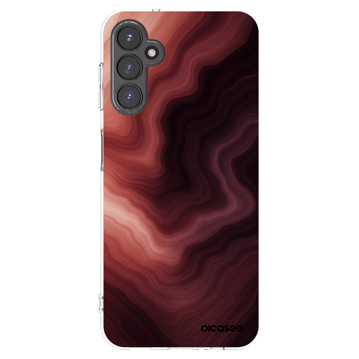 Picasee silikónový prehľadný obal pre Samsung Galaxy A14 5G A146P - Rouge