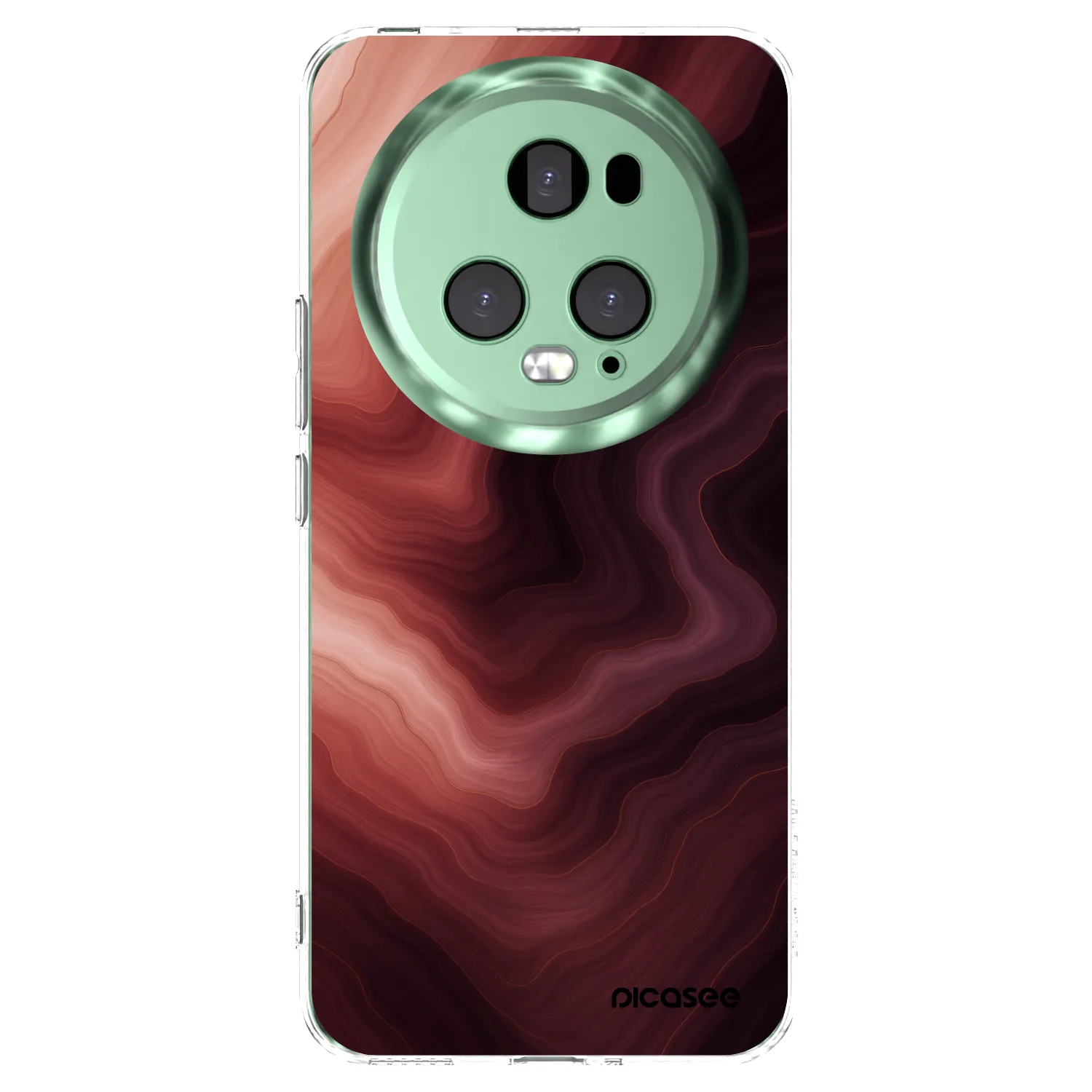 Picasee silikónový prehľadný obal pre Honor Magic5 Pro - Rouge