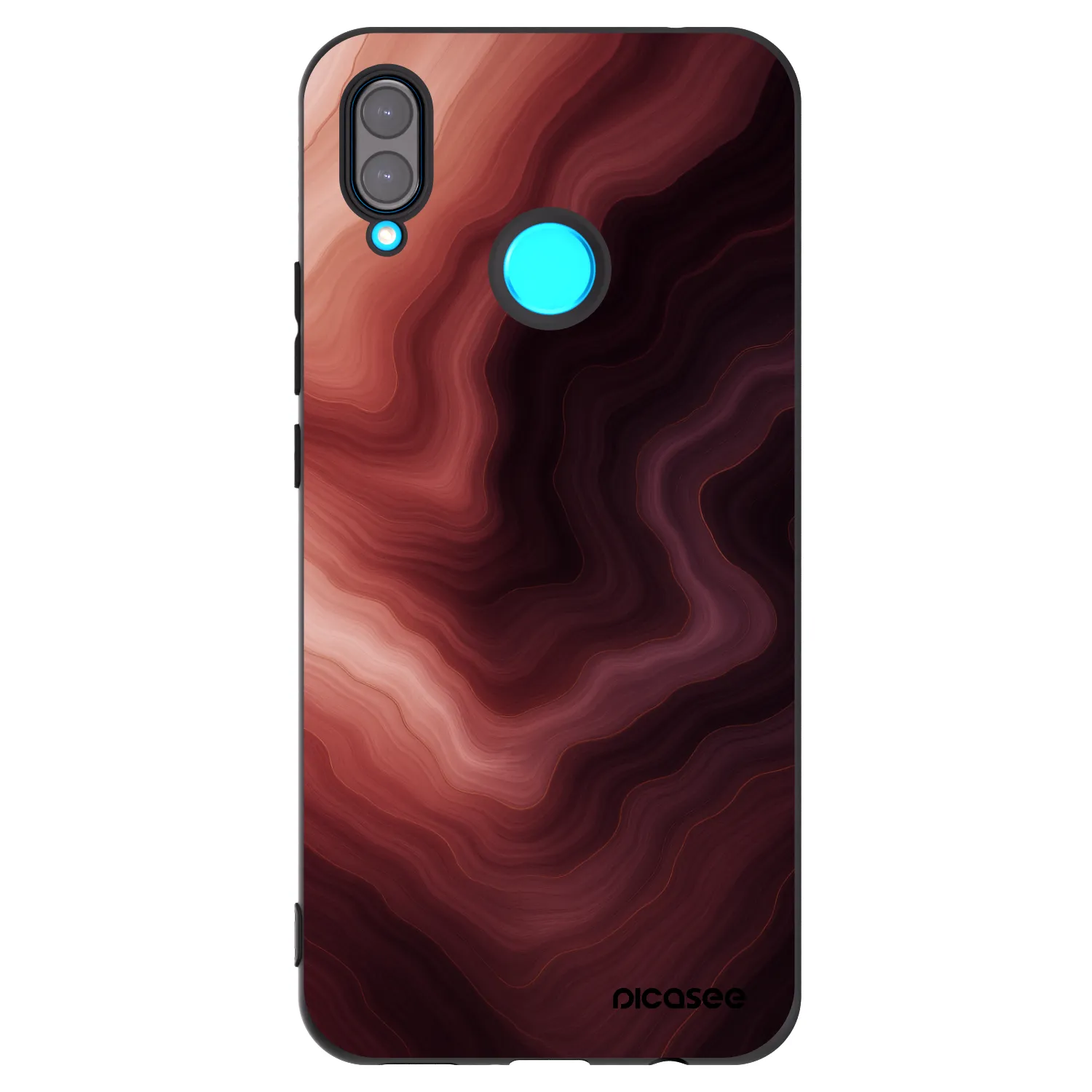 Picasee silikónový čierny obal pre Huawei Nova 3 - Rouge