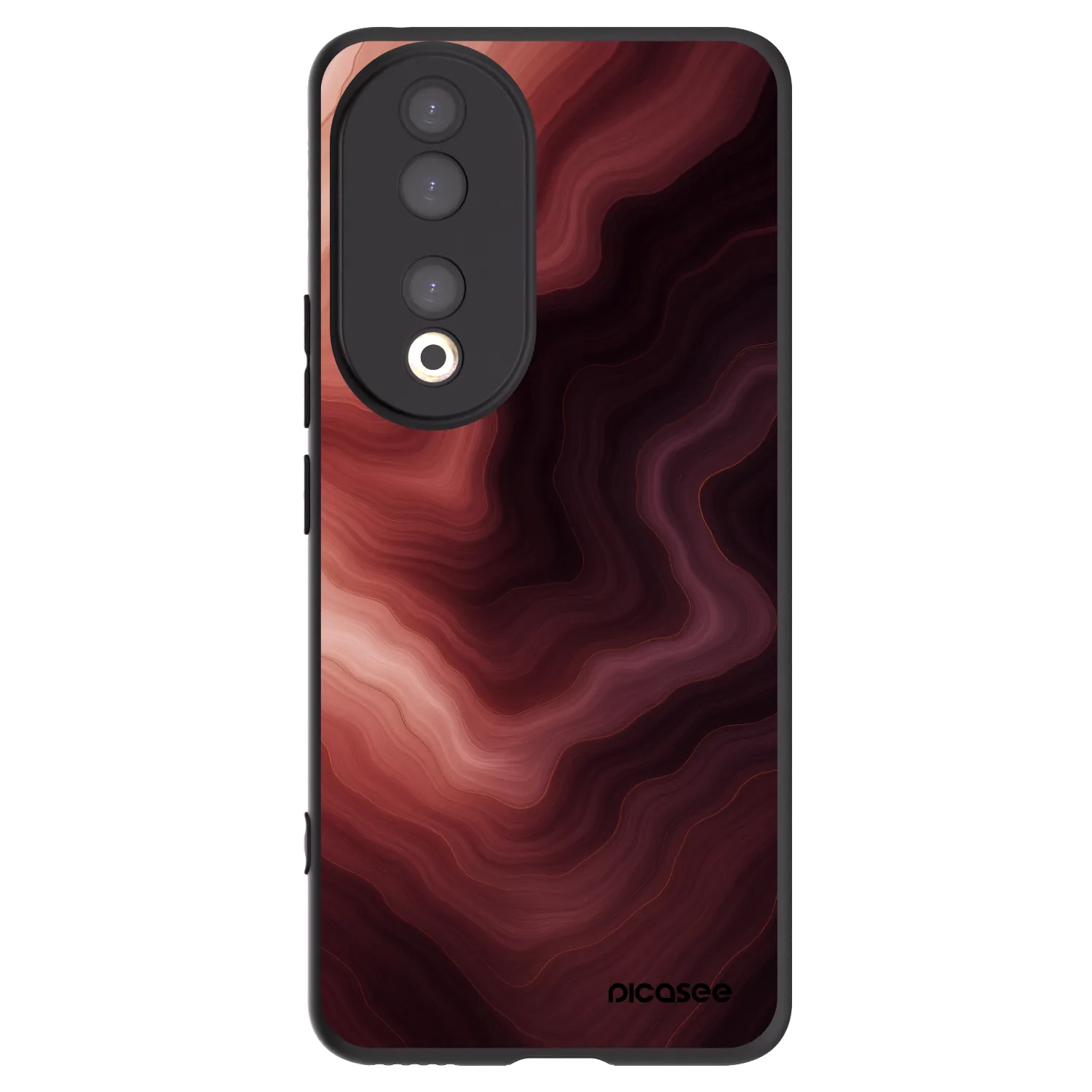 Picasee silikónový čierny obal pre Honor 90 5G - Rouge