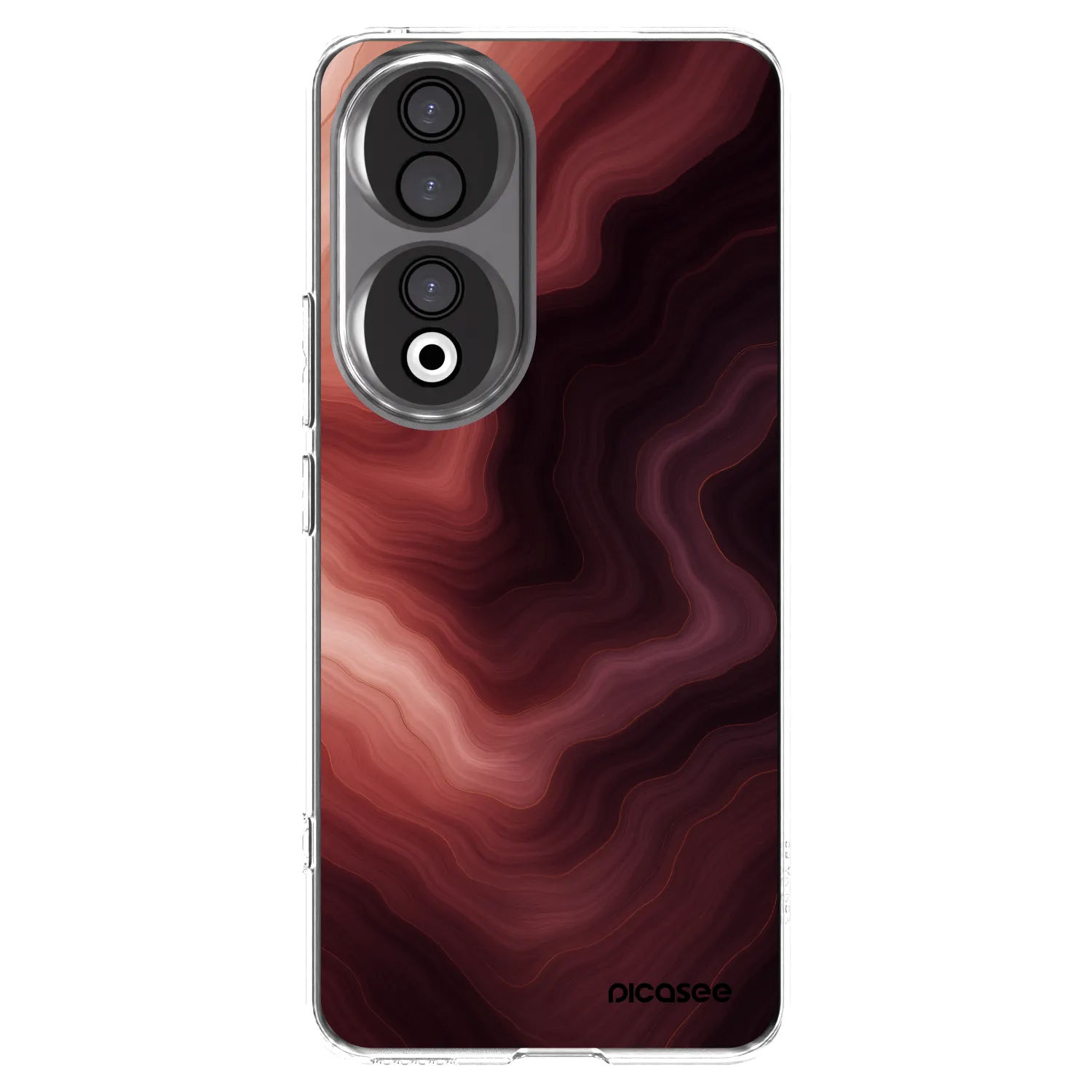 Picasee silikónový prehľadný obal pre Honor 90 5G - Rouge