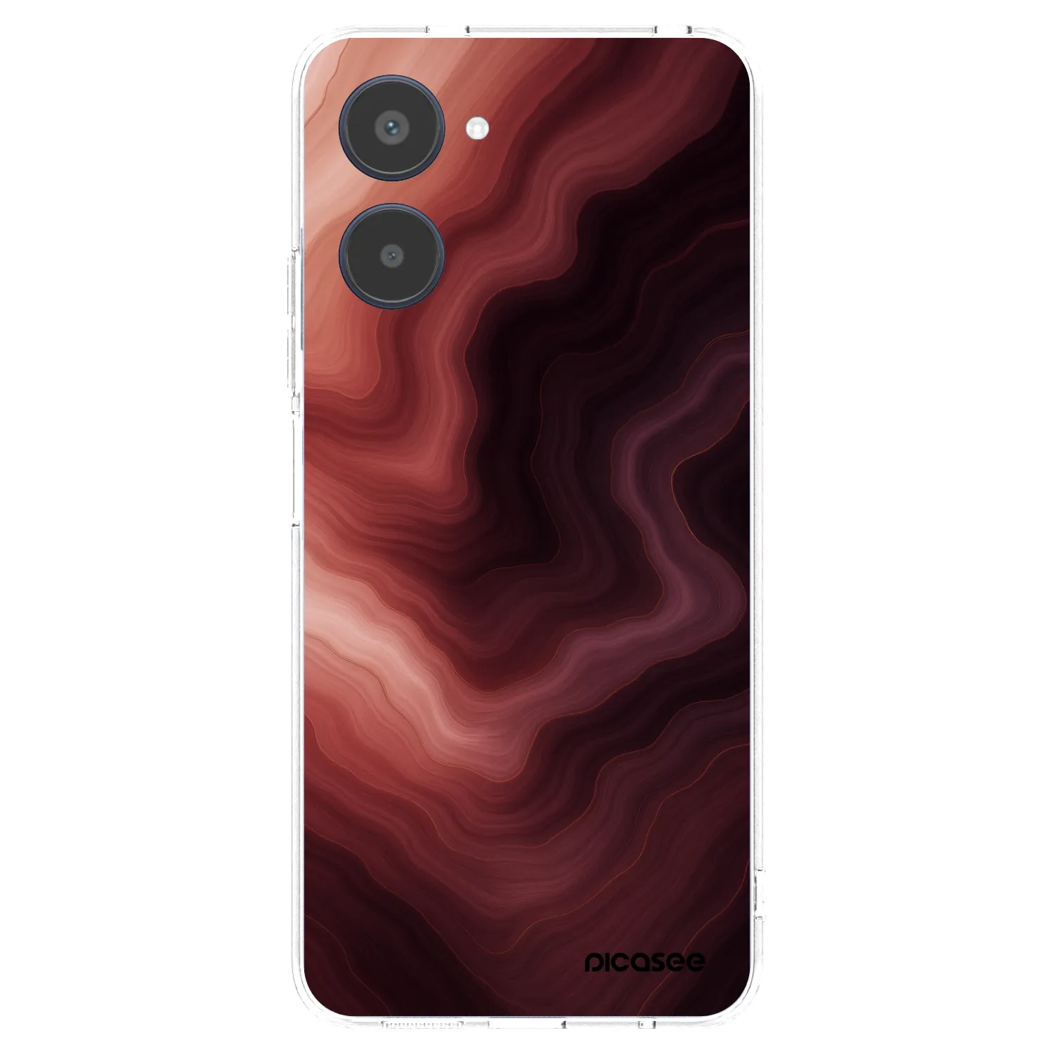 Picasee silikónový prehľadný obal pre Realme 10 4G - Rouge