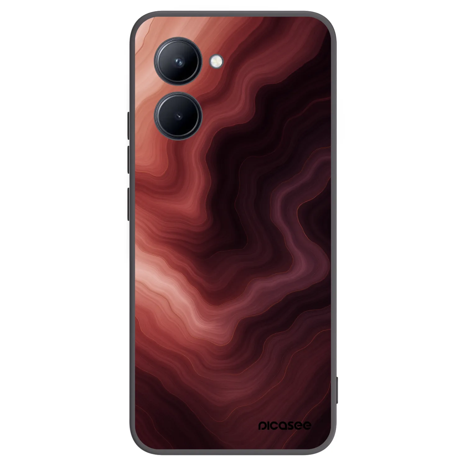 Picasee silikónový čierny obal pre Realme C33 (2023) - Rouge