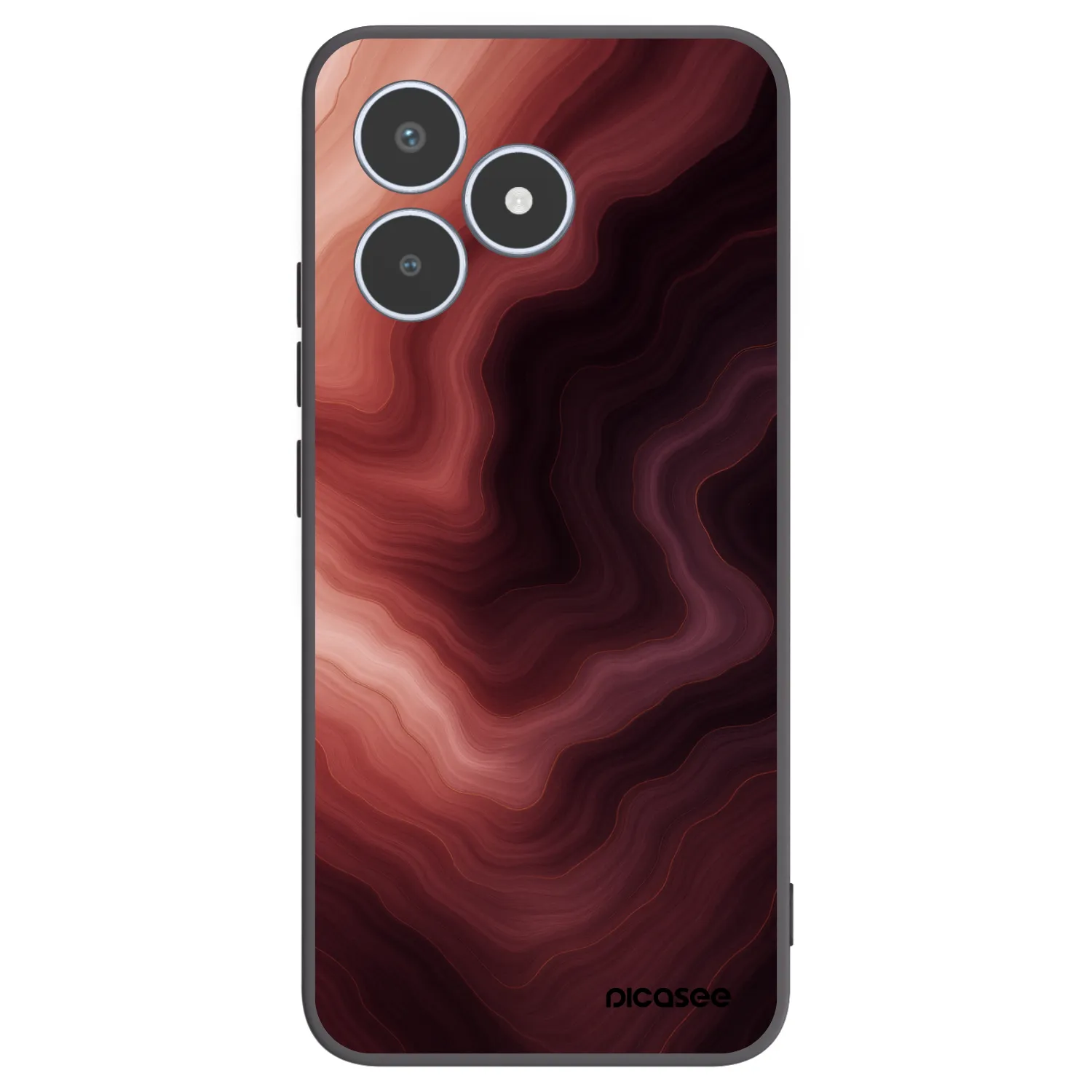 Picasee silikónový čierny obal pre Realme C53 - Rouge