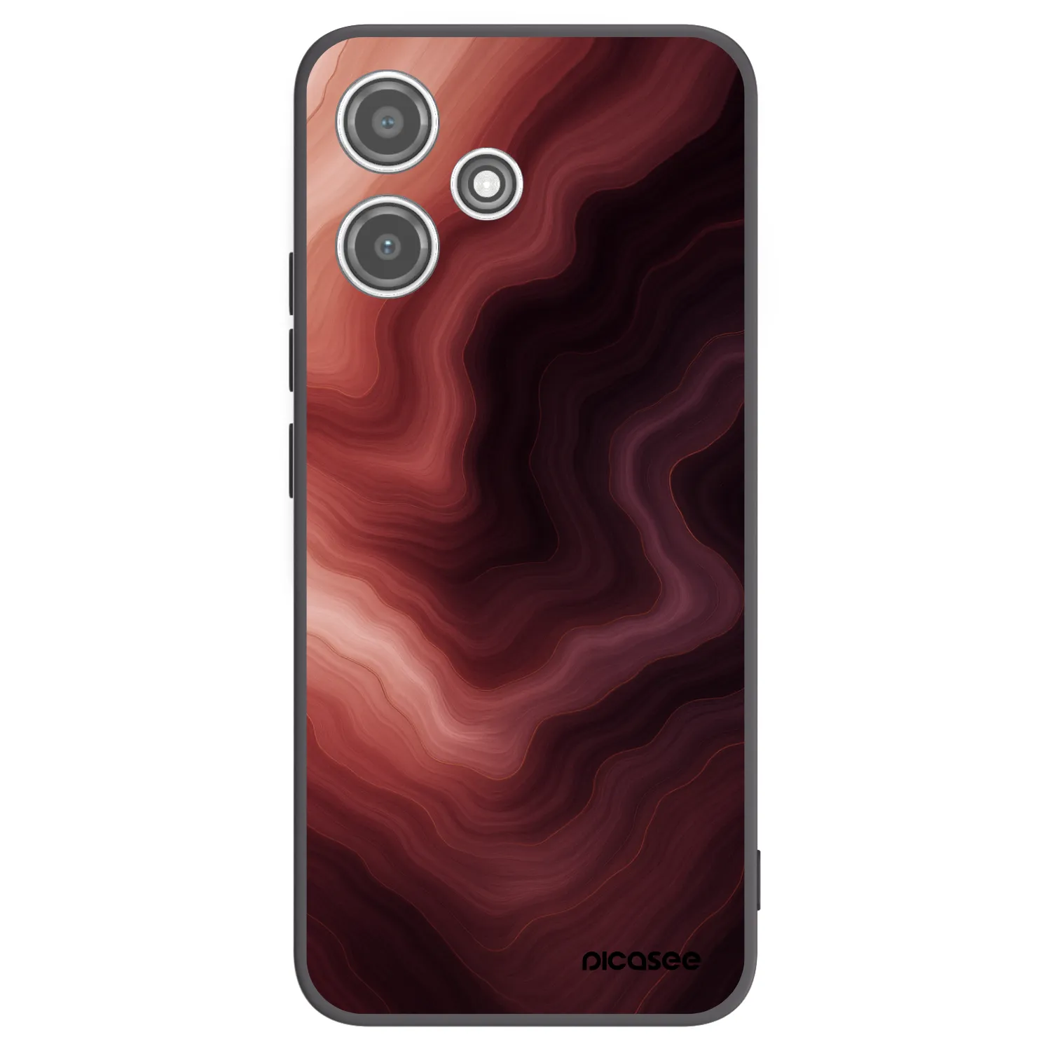 Picasee silikónový čierny obal pre Xiaomi Redmi 12 5G - Rouge