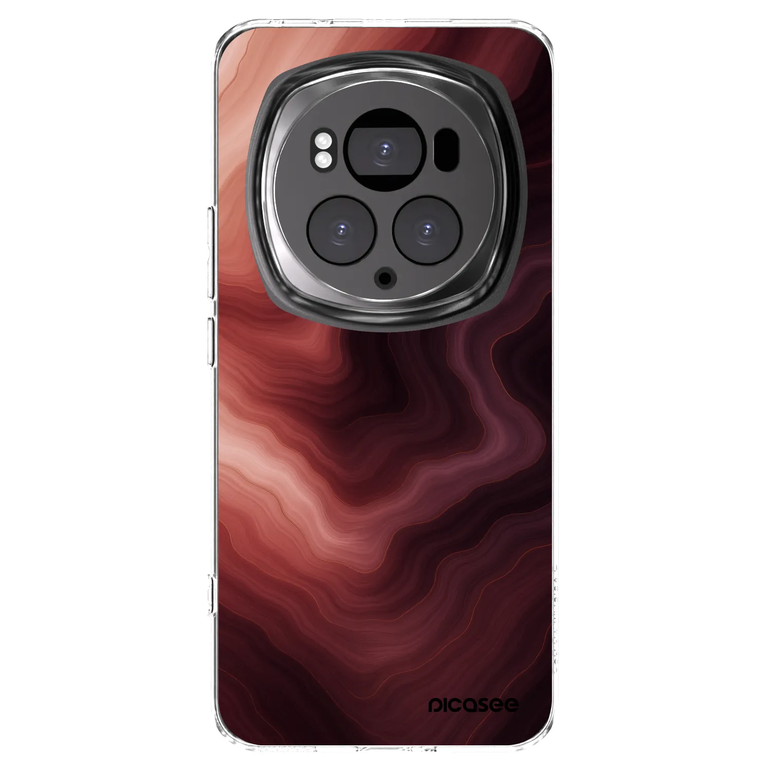 Picasee silikónový prehľadný obal pre Honor Magic6 Pro - Rouge
