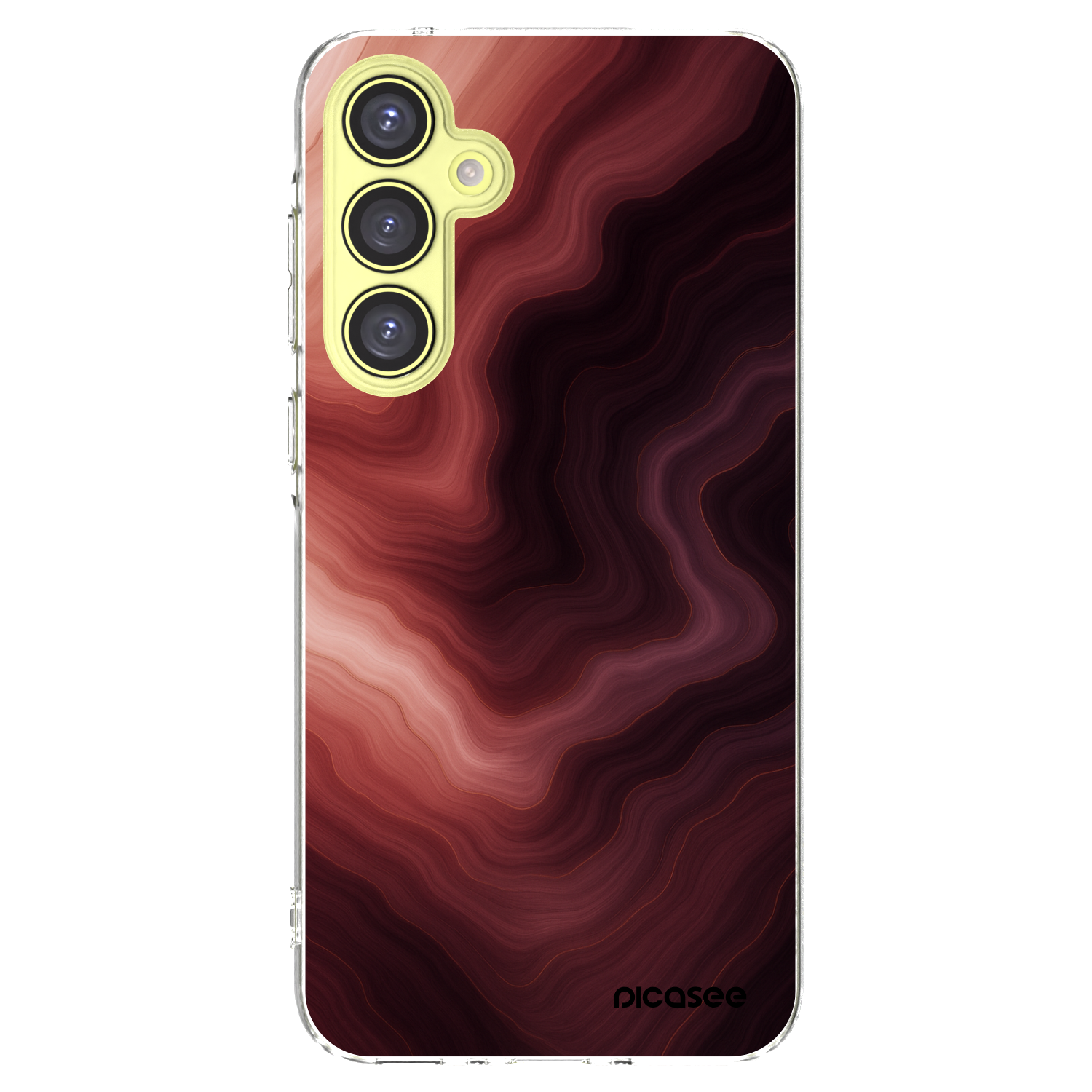 Picasee silikónový prehľadný obal pre Samsung Galaxy A35 5G A356B - Rouge