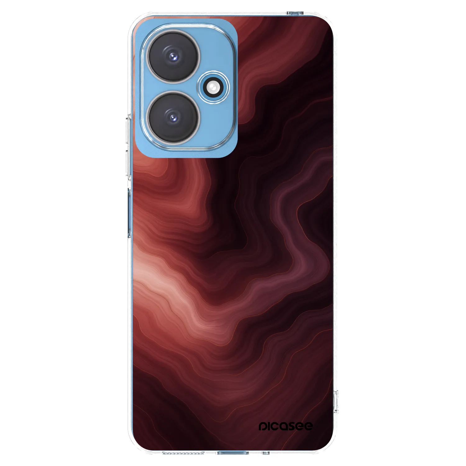 Picasee silikónový prehľadný obal pre Xiaomi Redmi 13C 5G - Rouge