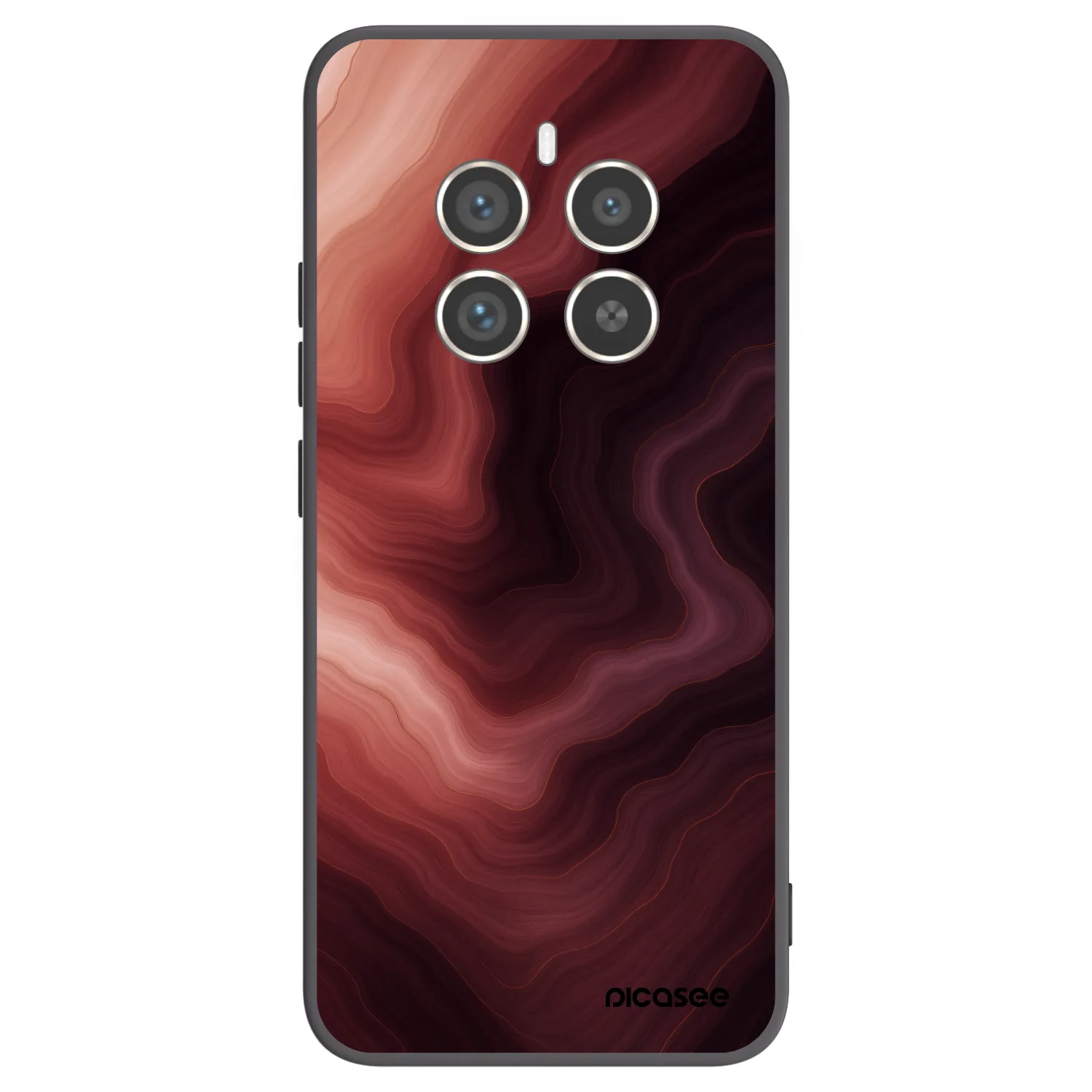Picasee silikónový čierny obal pre Realme 12 Pro 5G - Rouge