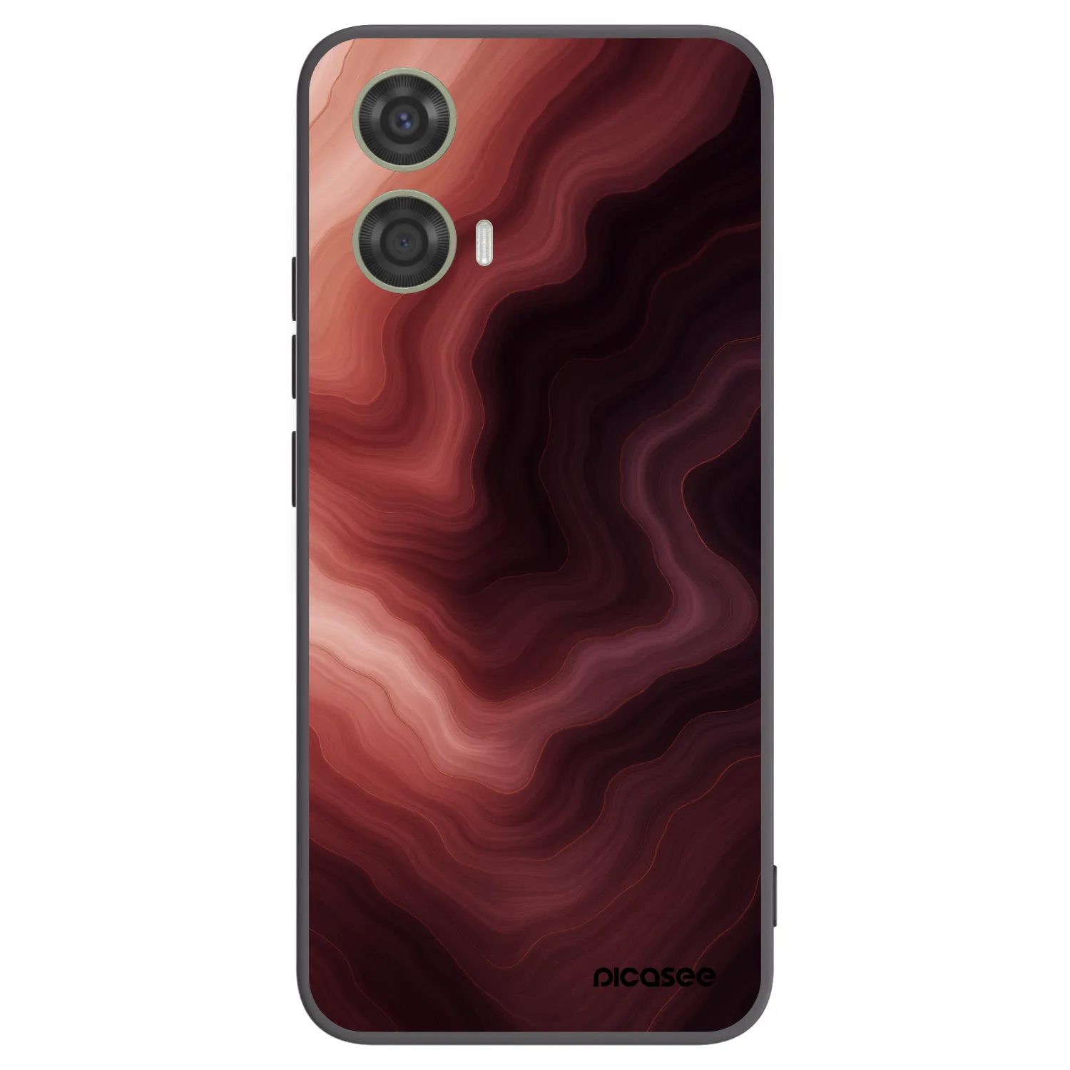 Picasee silikónový čierny obal pre Motorola Moto G24 - Rouge