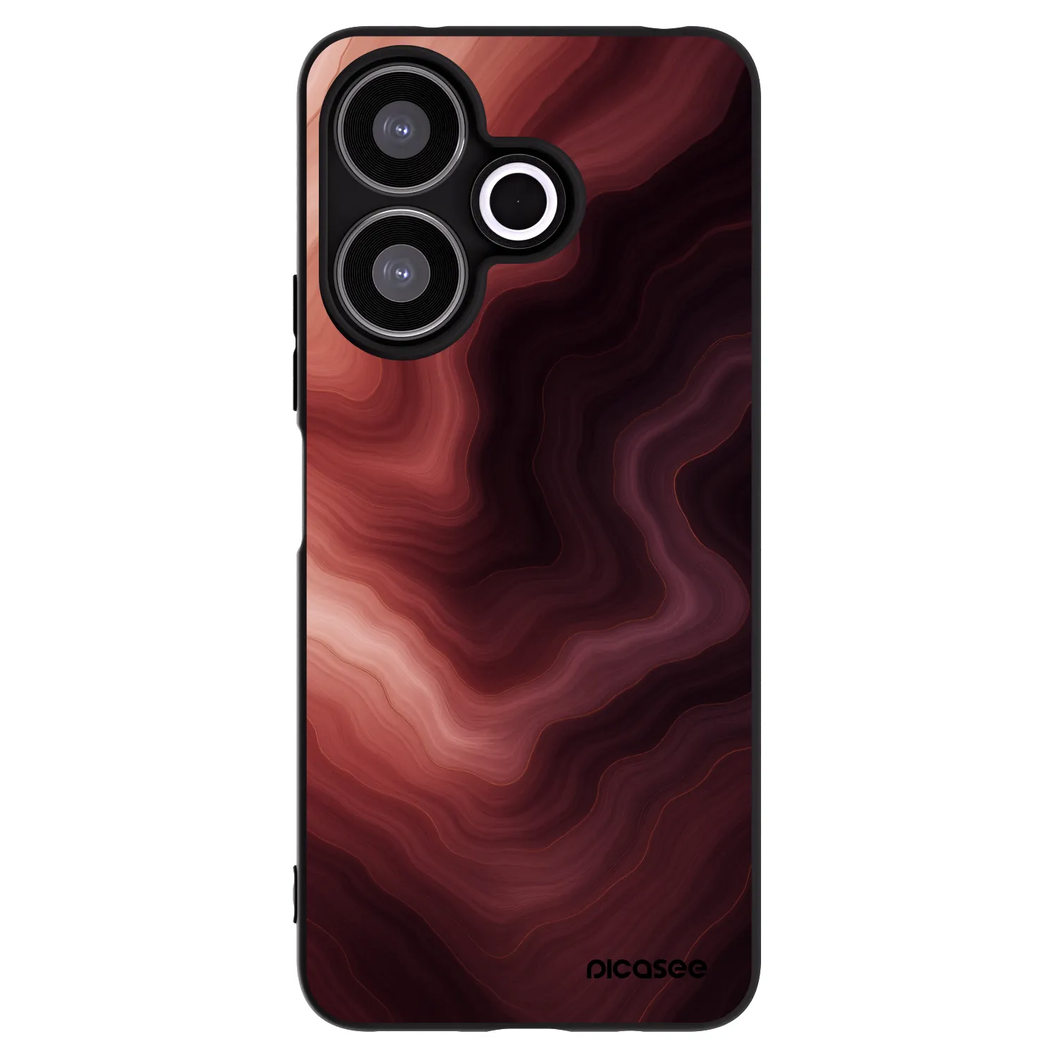 Silikónový čierny obal pre Xiaomi Redmi 13 4G - Rouge
