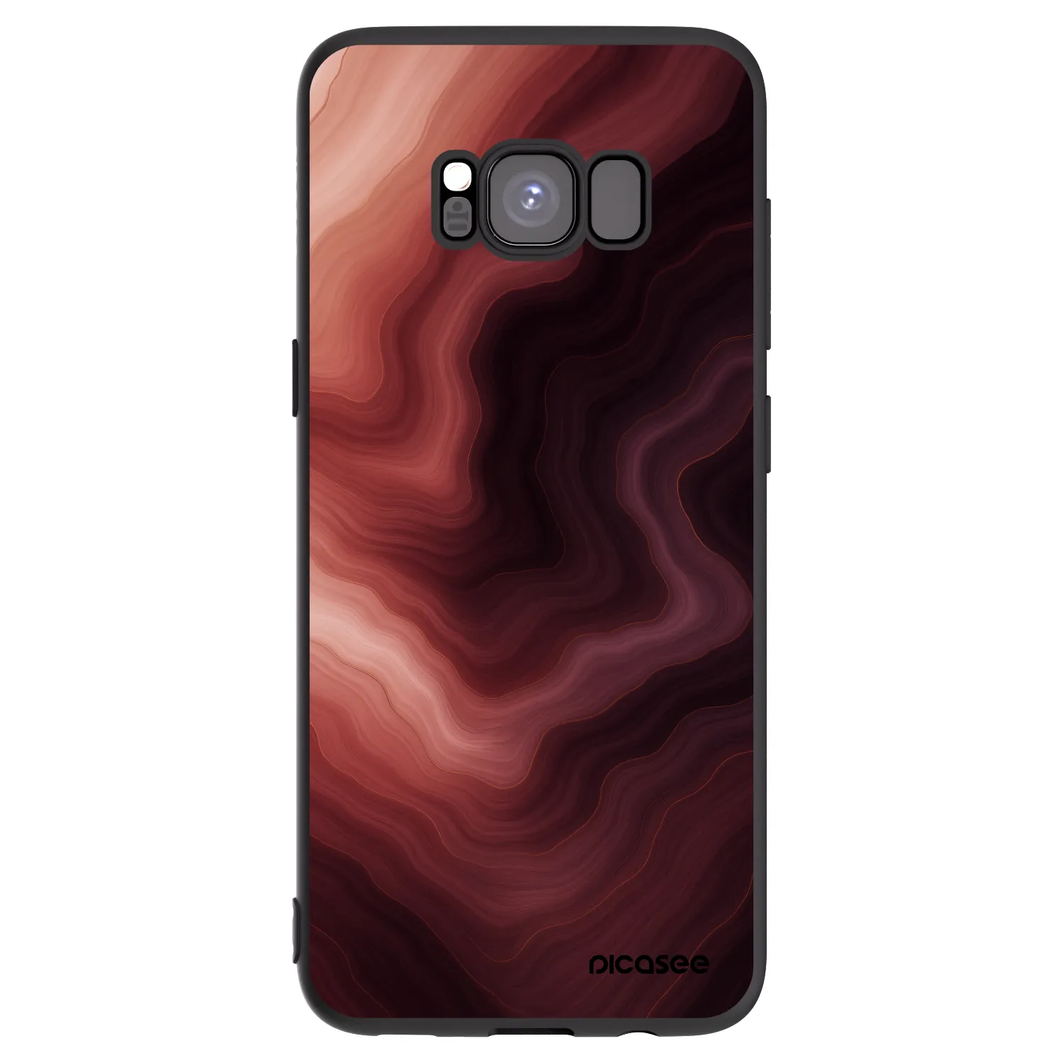 Picasee silikónový čierny obal pre Samsung Galaxy S8 G950F - Rouge