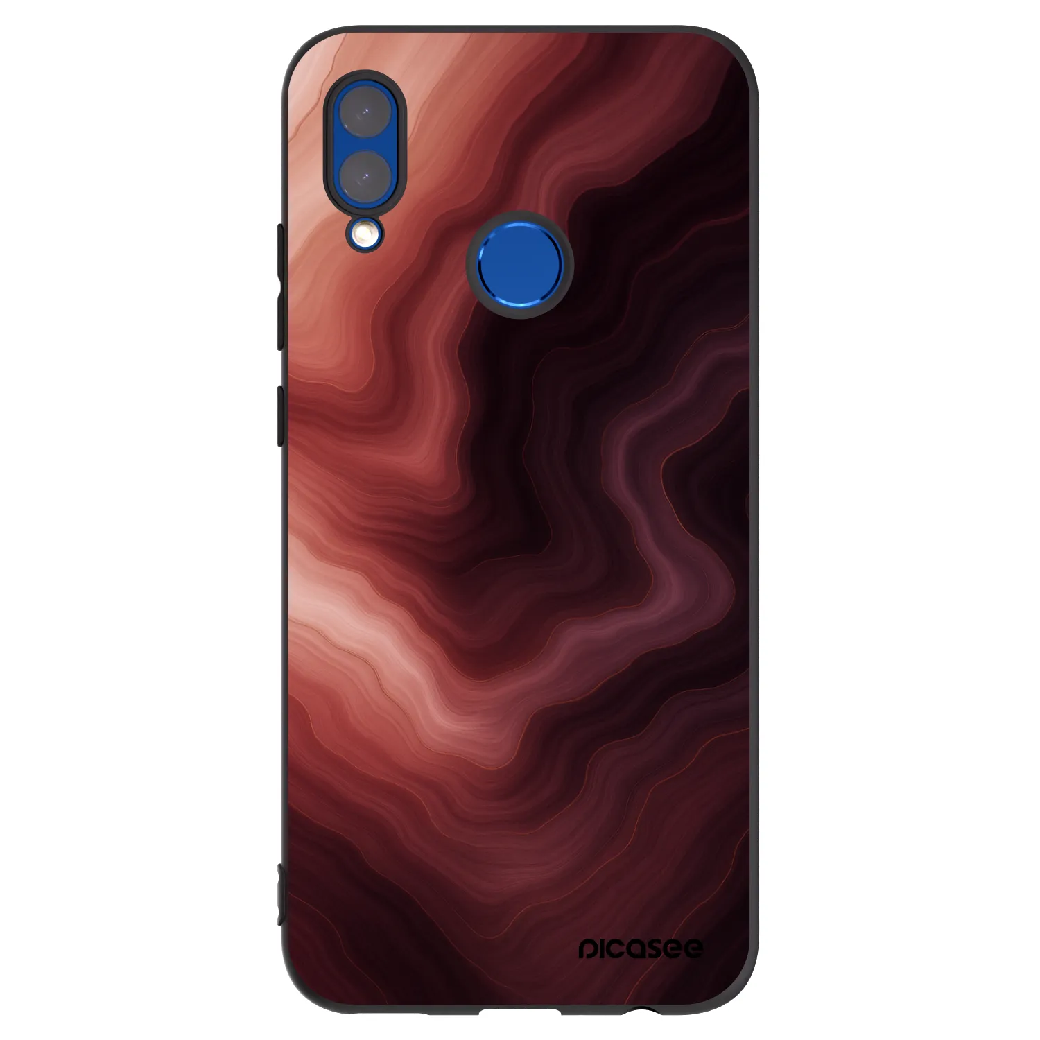 Picasee silikónový čierny obal pre Honor 10 Lite - Rouge