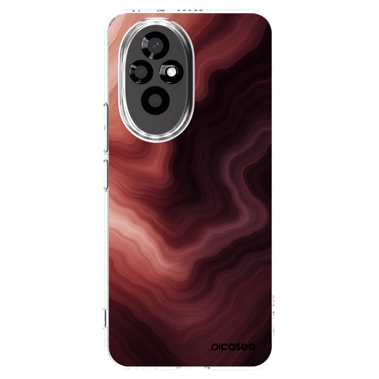 Picasee silikónový prehľadný obal pre Honor 200 Pro 5G - Rouge