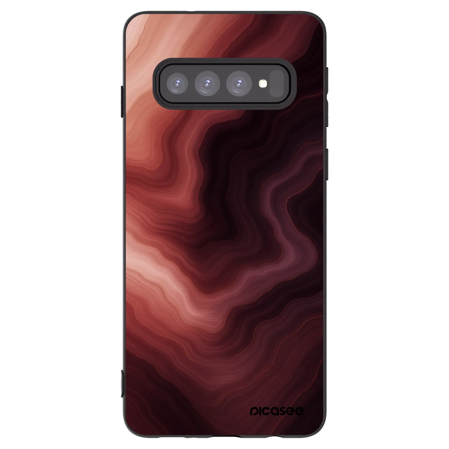 Picasee silikónový čierny obal pre Samsung Galaxy S10 G973 - Rouge