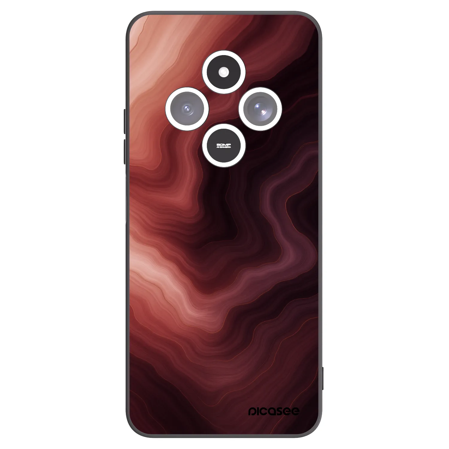 Picasee silikónový čierny obal pre Xiaomi Redmi 14C - Rouge