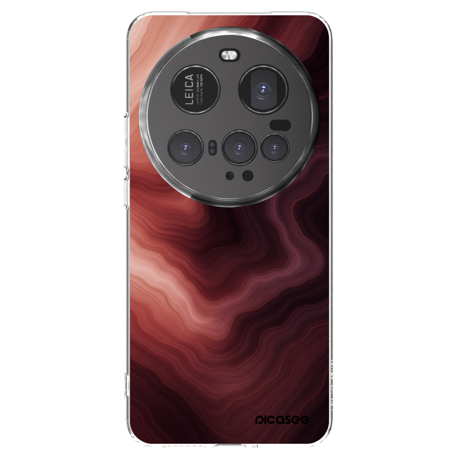Picasee silikónový prehľadný obal pre Xiaomi 15 Ultra - Rouge