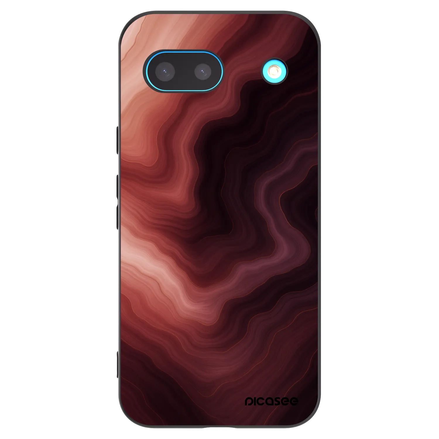 Picasee silikónový čierny obal pre Google Pixel 8a - Rouge