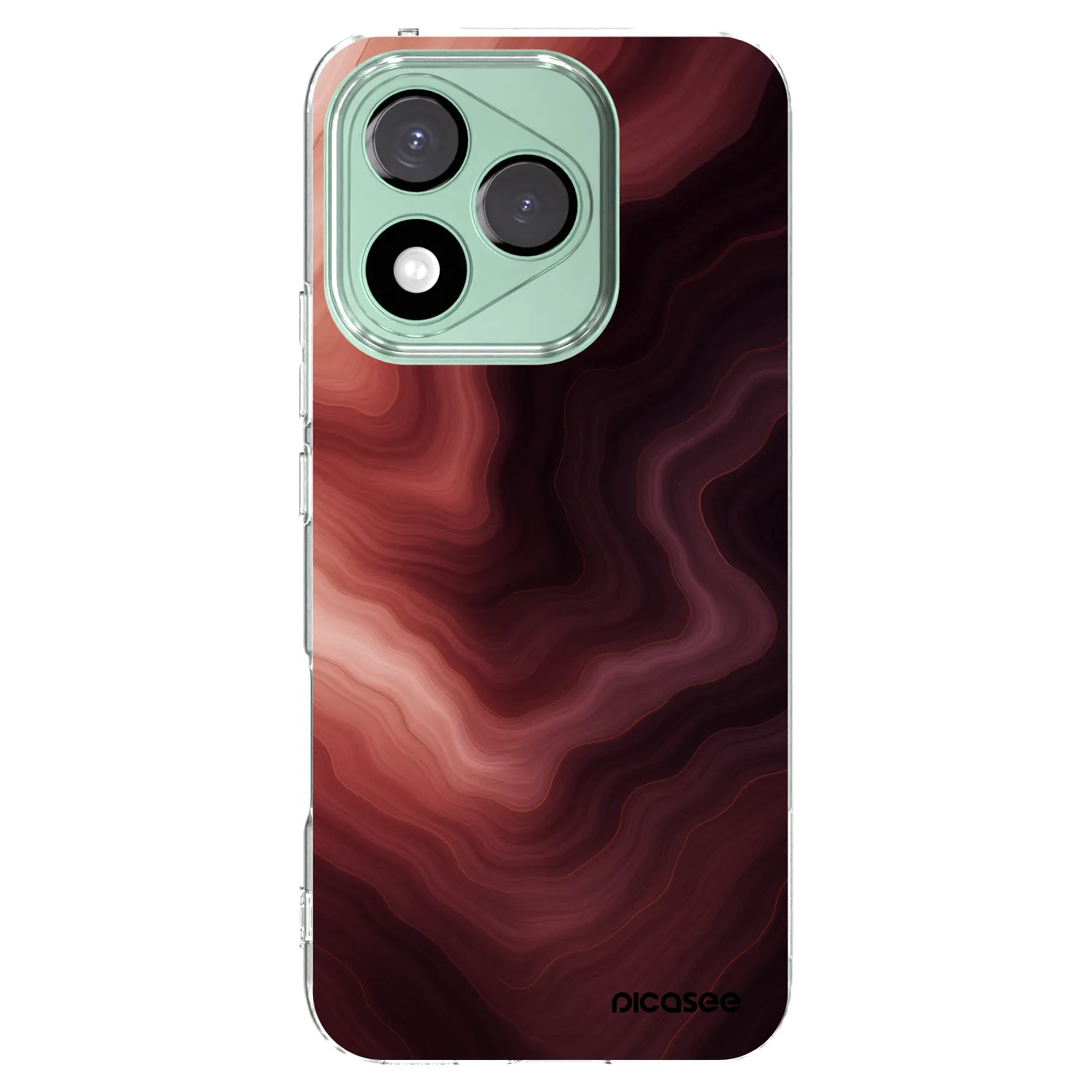 Picasee silikónový prehľadný obal pre Honor 400 Lite 5G - Rouge
