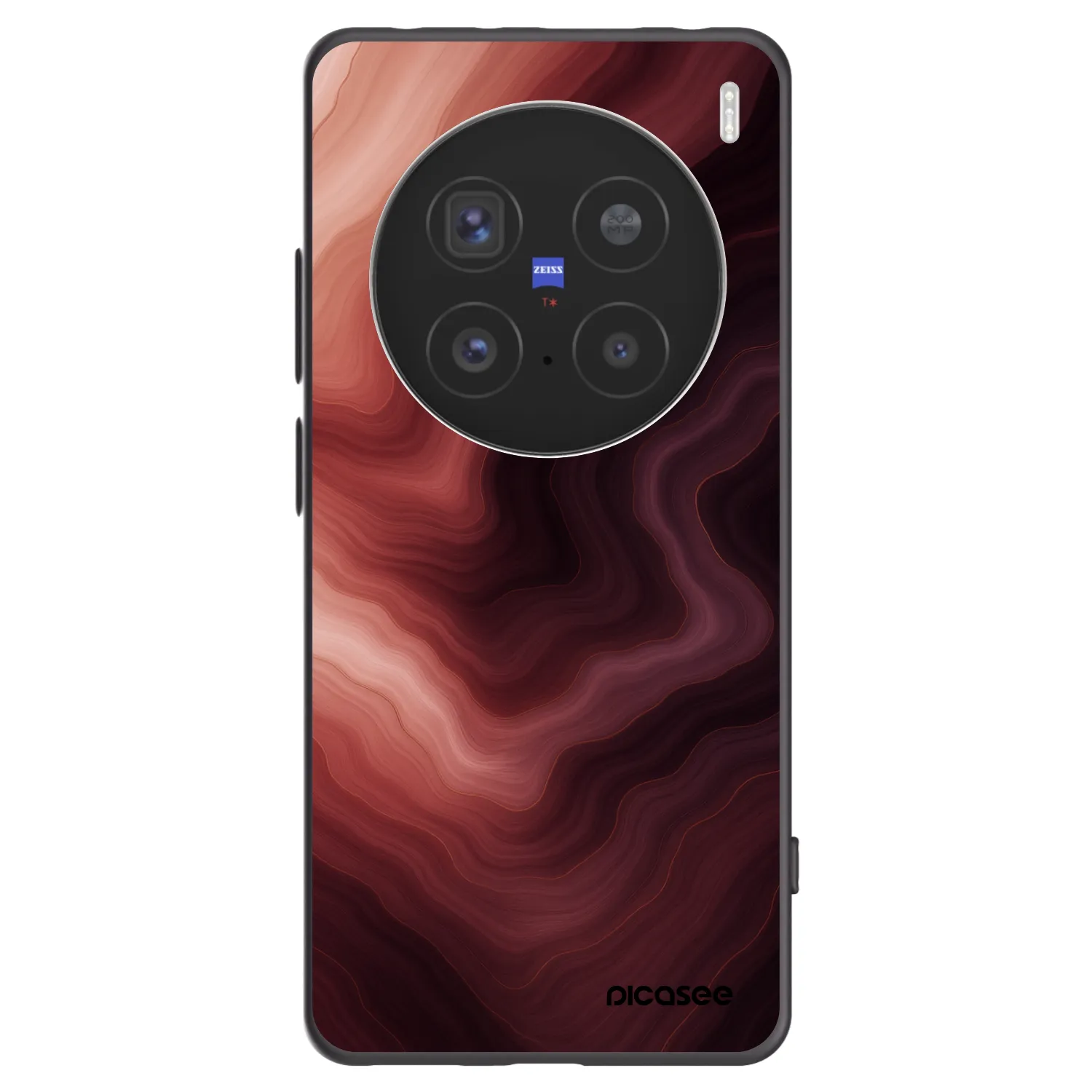 Picasee silikónový čierny obal pre Vivo X200 Pro - Rouge