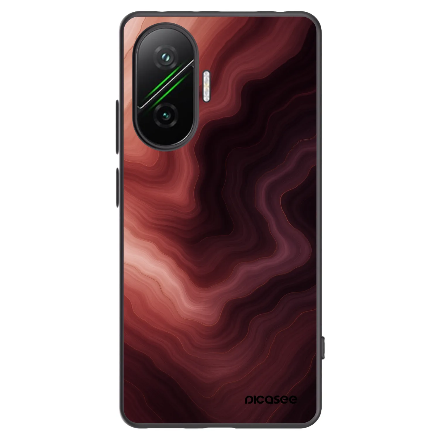 Silikónový čierny obal pre Xiaomi Poco F7 5G - Rouge