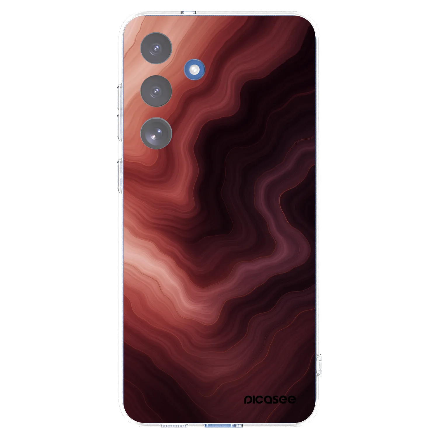 Picasee silikónový prehľadný obal pre Samsung Galaxy S25 FE 5G - Rouge