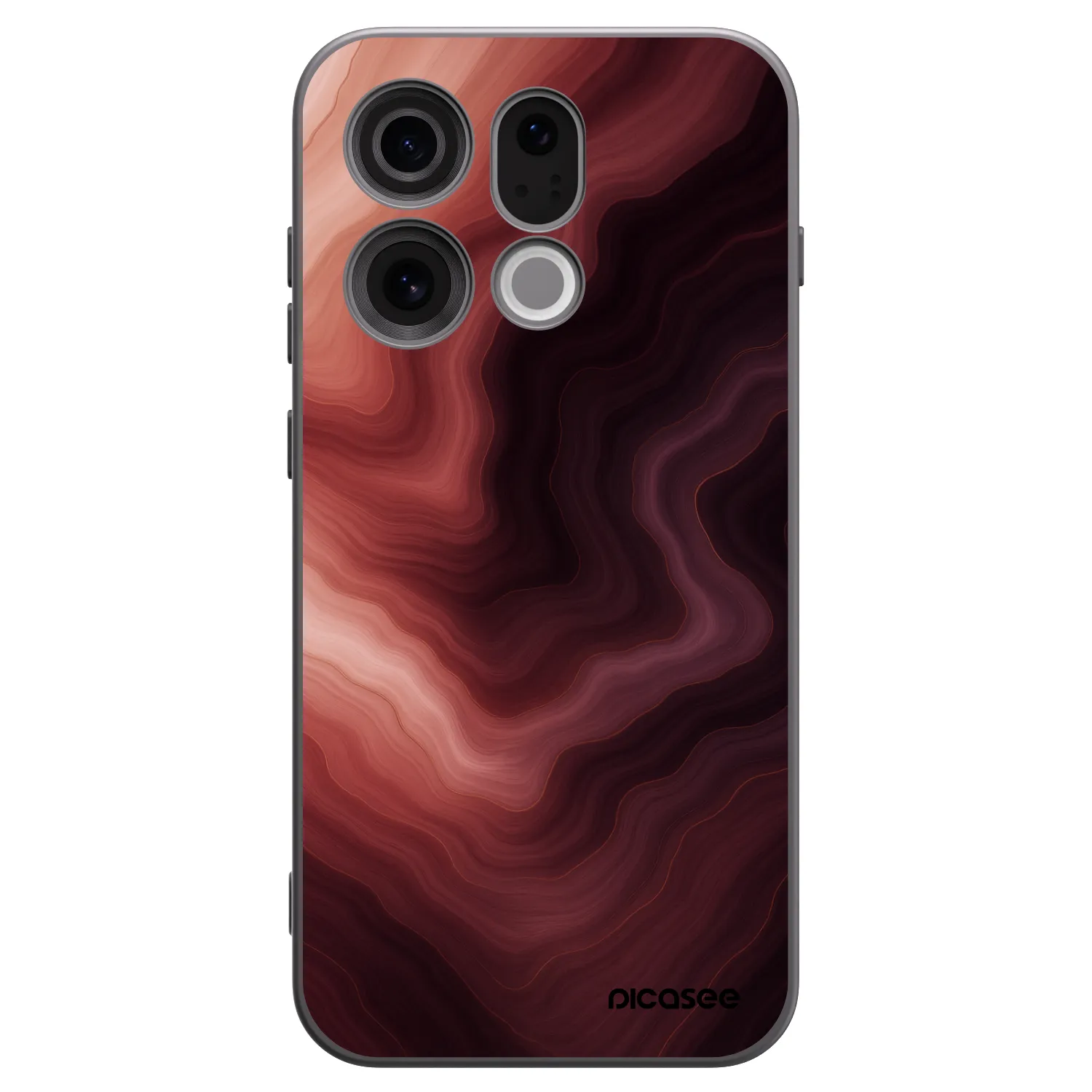 Picasee silikónový čierny obal pre OPPO Find X9 - Rouge