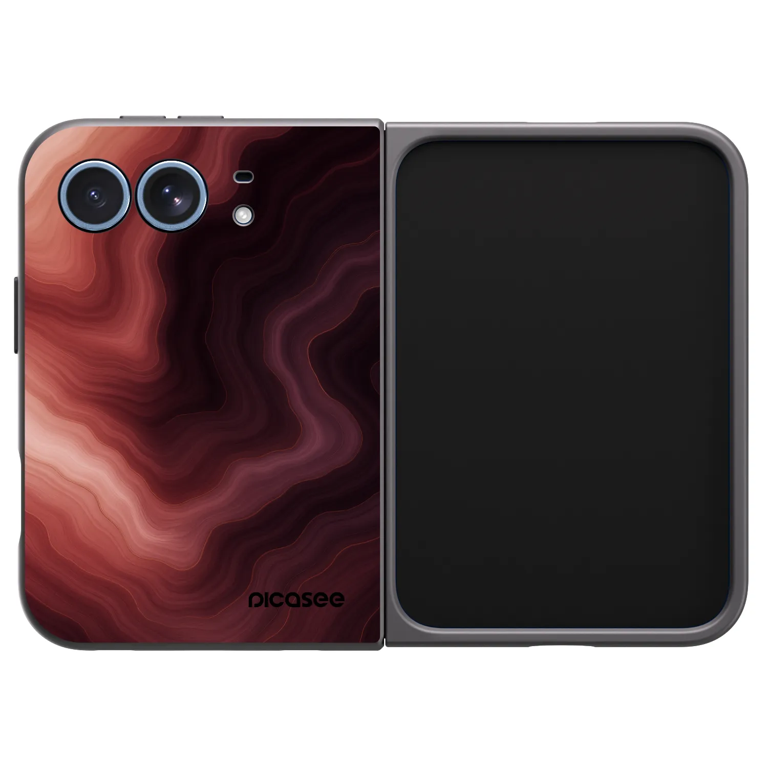 Picasee silikónový čierny obal pre Apple iPhone Ultra - Rouge