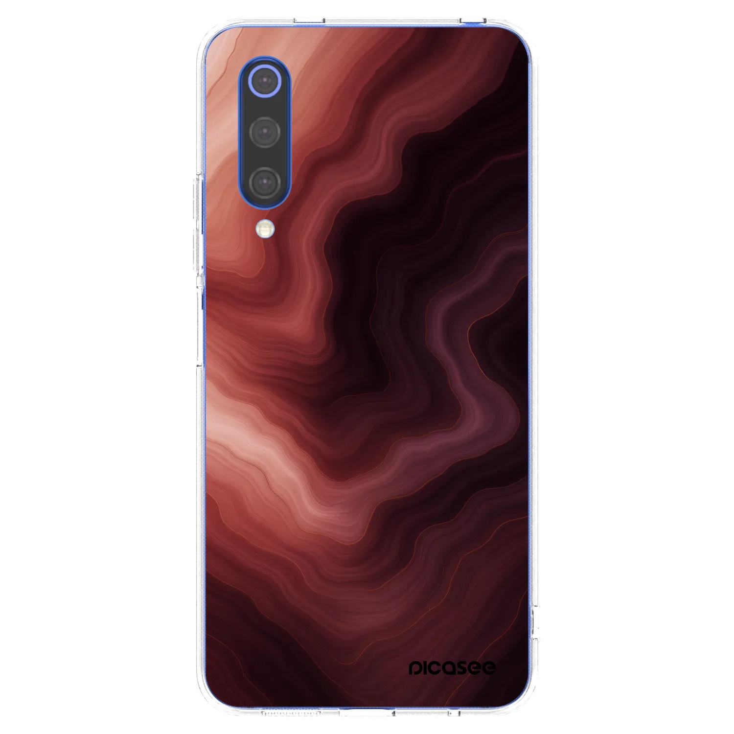 Picasee silikónový prehľadný obal pre Xiaomi Mi 9 SE - Rouge