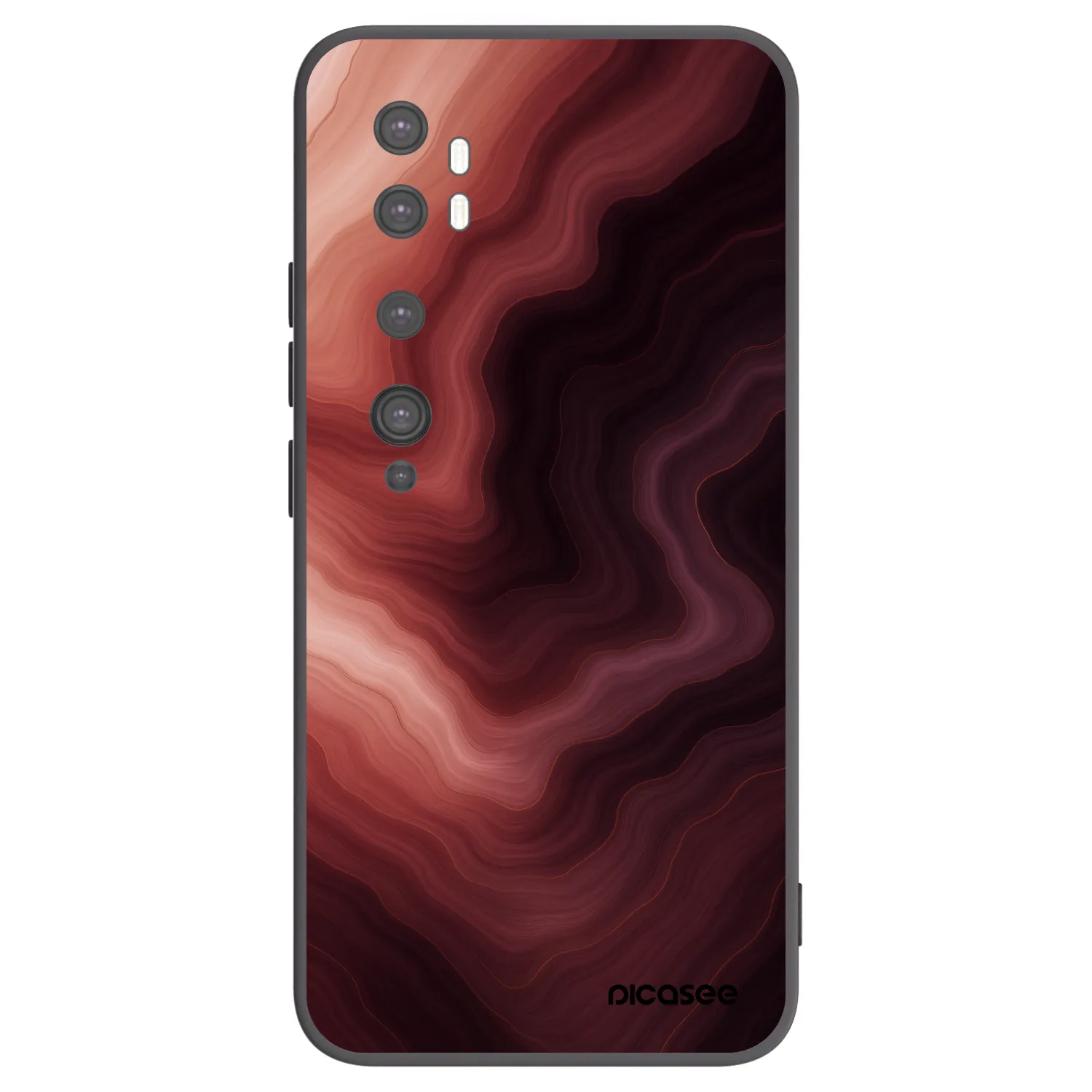 Picasee silikónový čierny obal pre Xiaomi Mi Note 10 (Pro) - Rouge