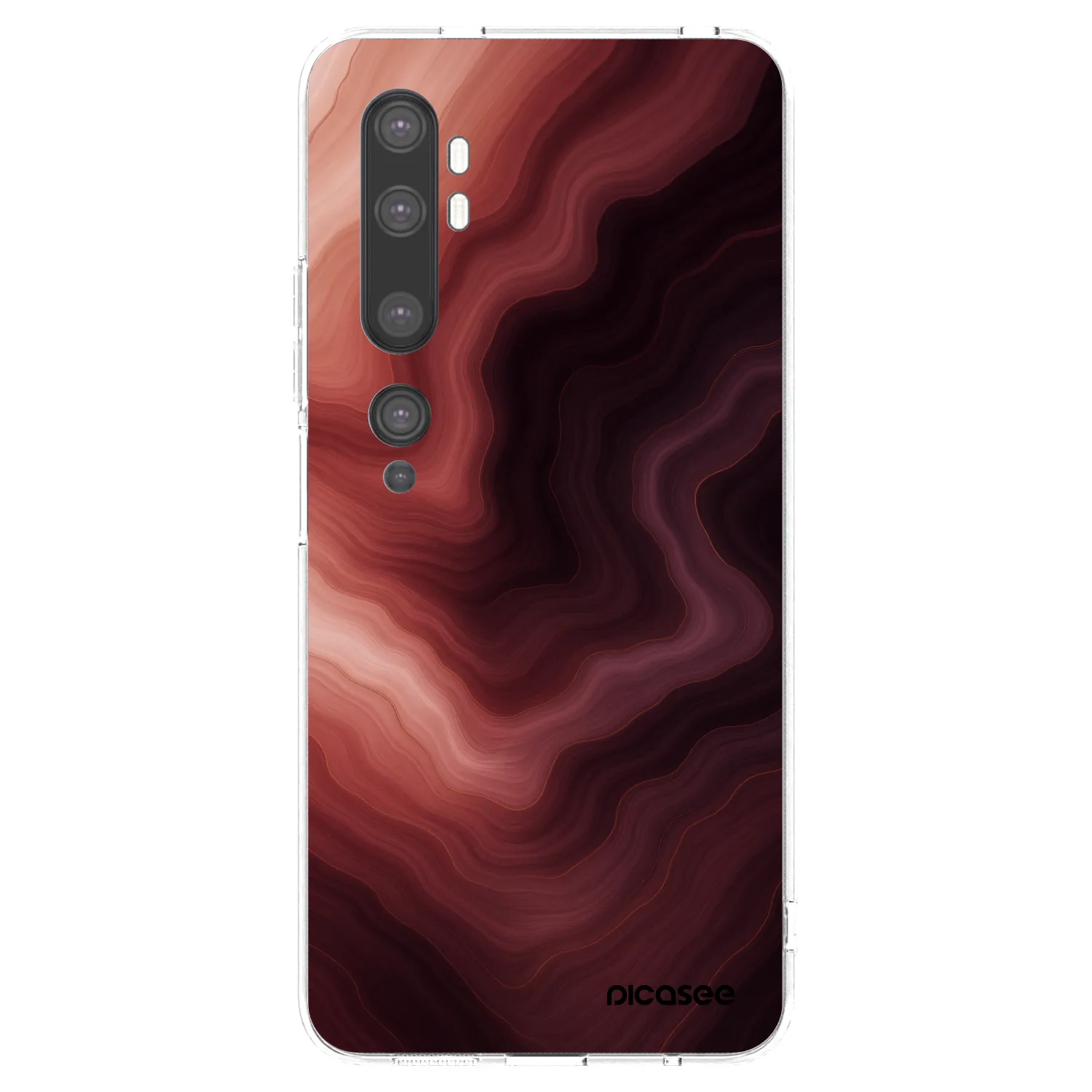 Silikónový prehľadný obal pre Xiaomi Mi Note 10 (Pro) - Rouge