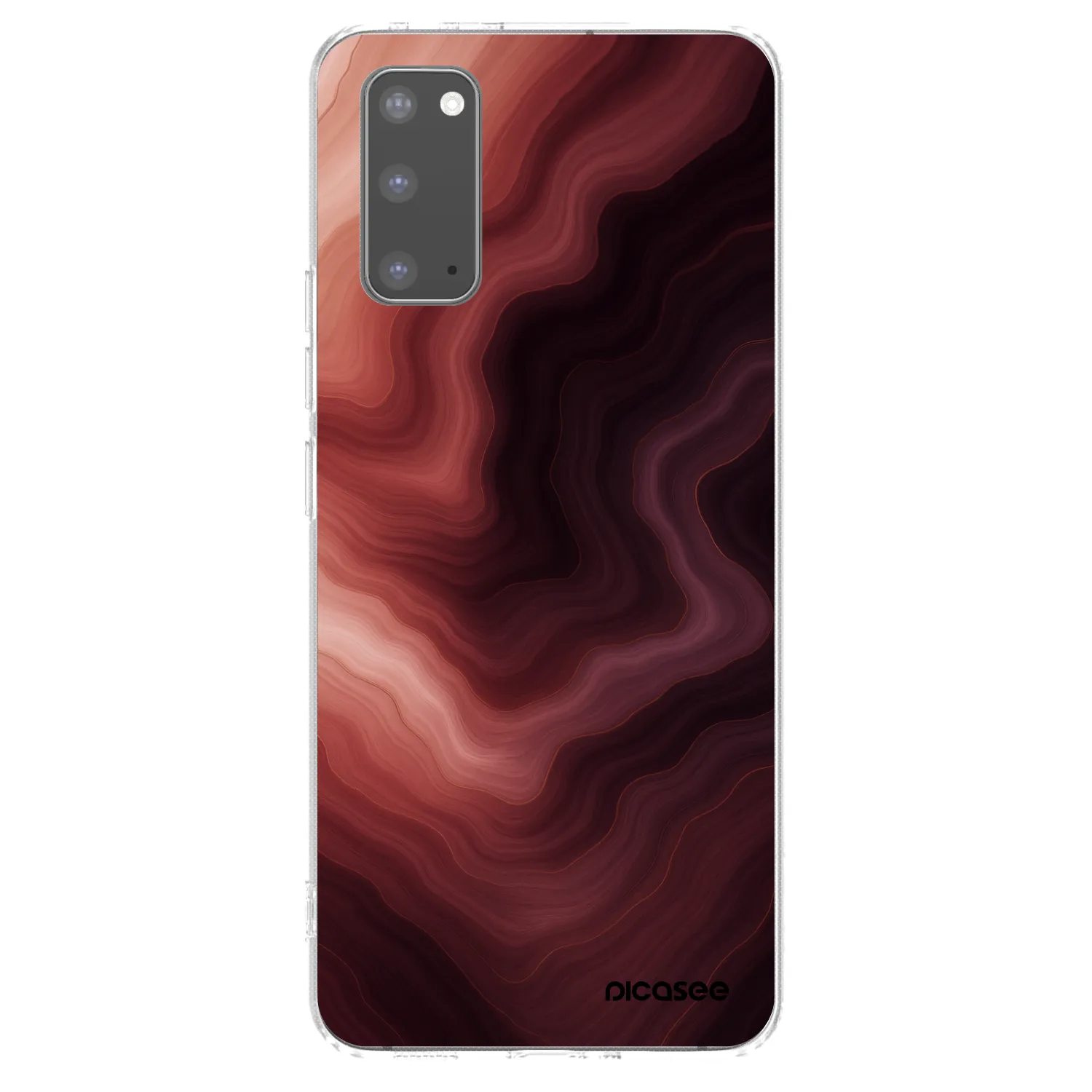 Picasee silikónový prehľadný obal pre Samsung Galaxy S20 G980F - Rouge