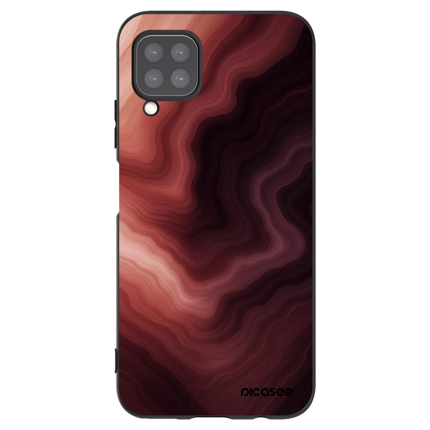 Picasee silikónový čierny obal pre Huawei P40 Lite - Rouge