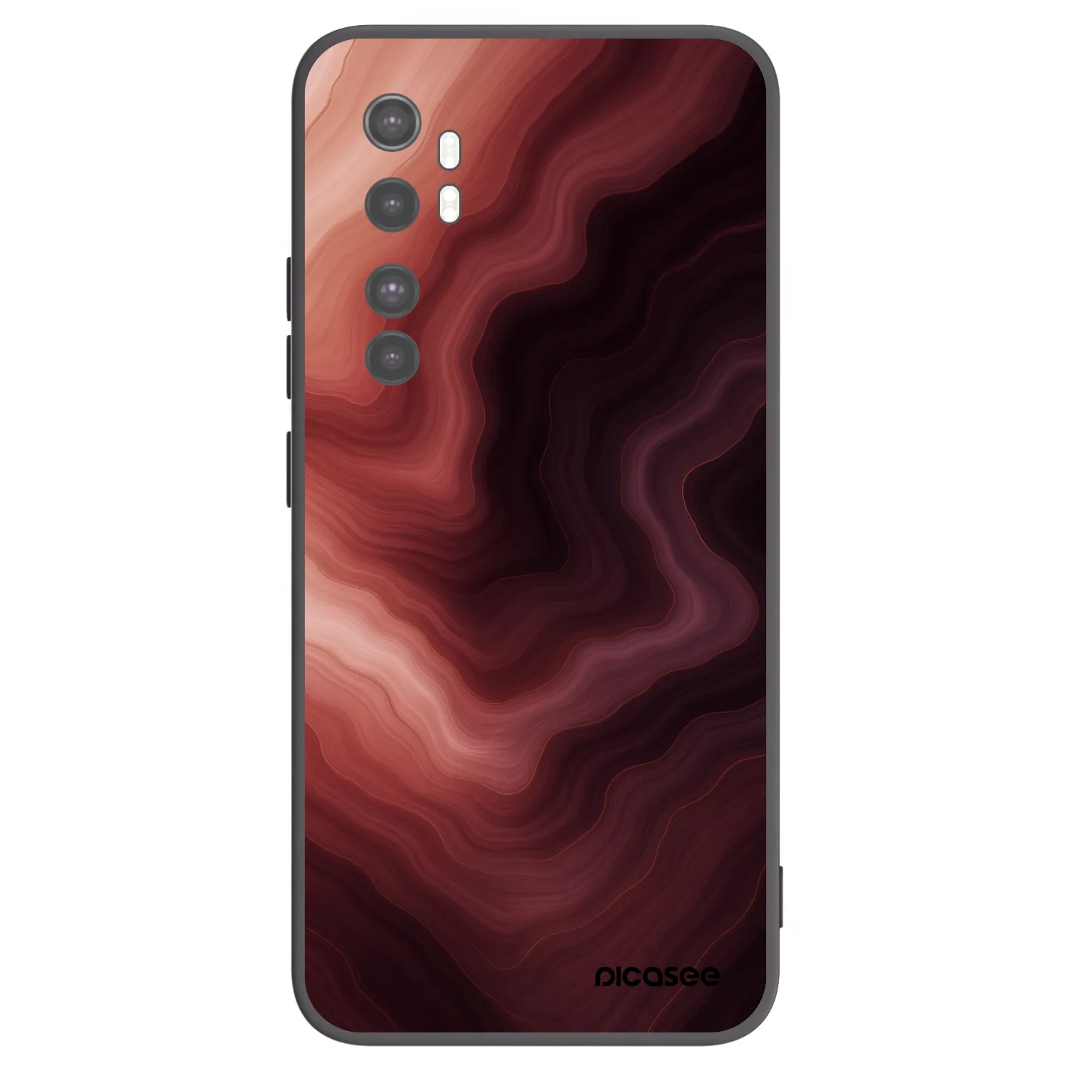 Picasee silikónový čierny obal pre Xiaomi Mi Note 10 Lite - Rouge