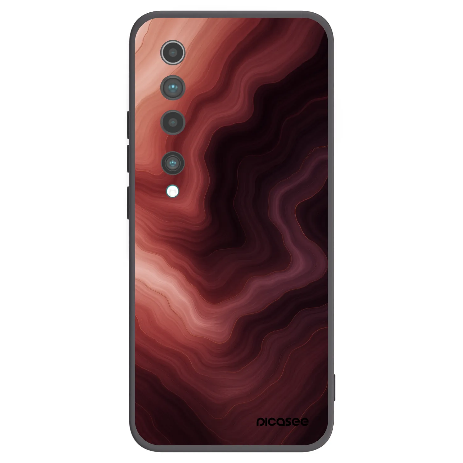 Picasee silikónový čierny obal pre Xiaomi Mi 10 - Rouge