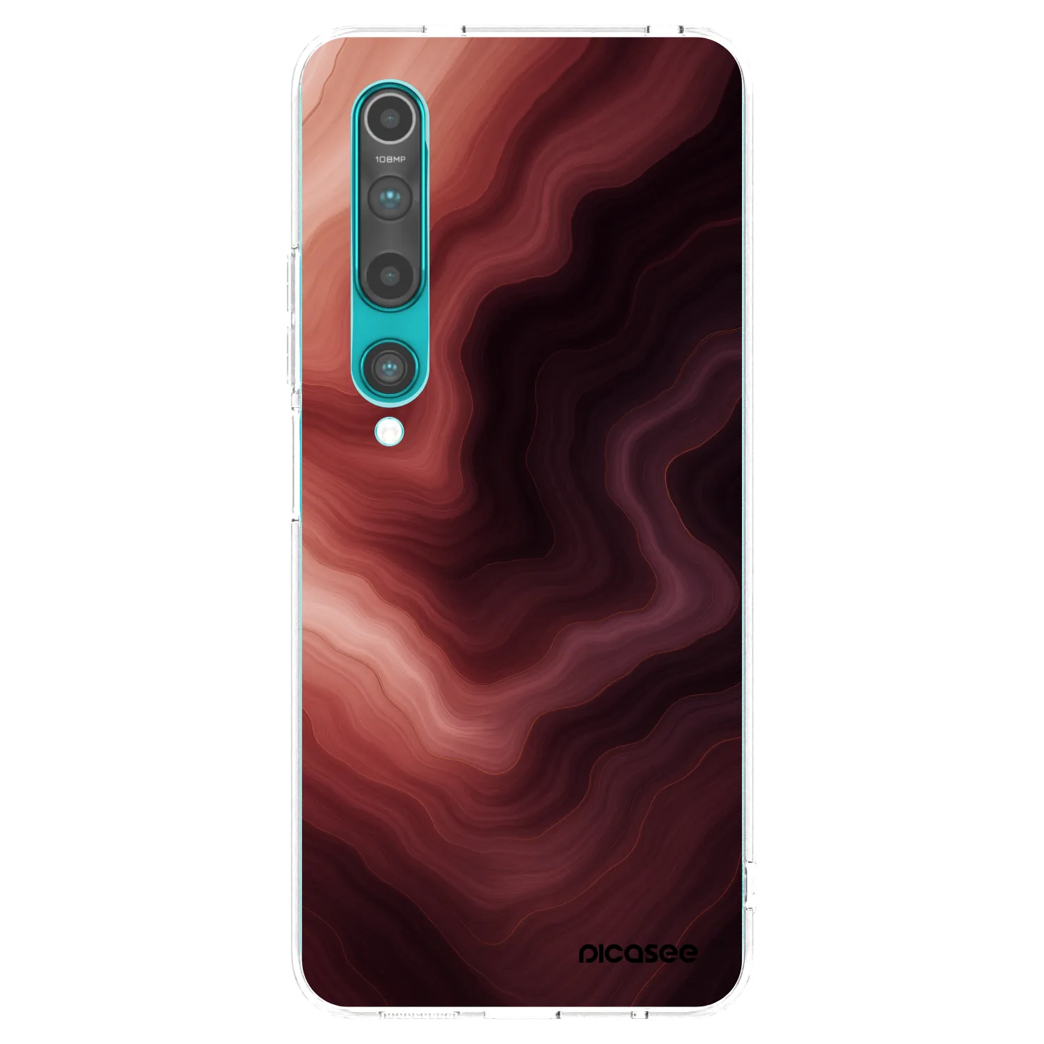 Picasee silikónový prehľadný obal pre Xiaomi Mi 10 - Rouge