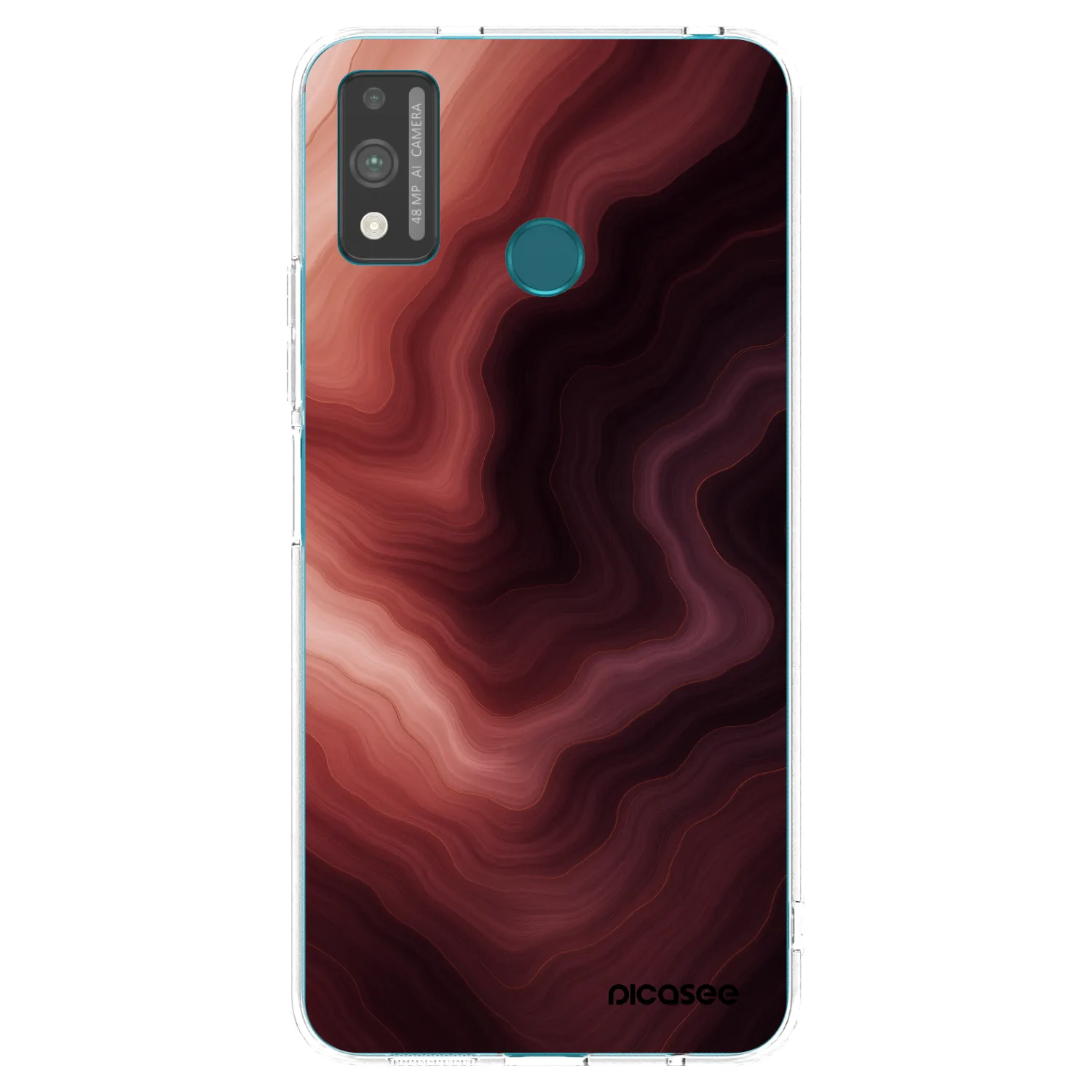 Picasee silikónový prehľadný obal pre Honor 9X Lite - Rouge
