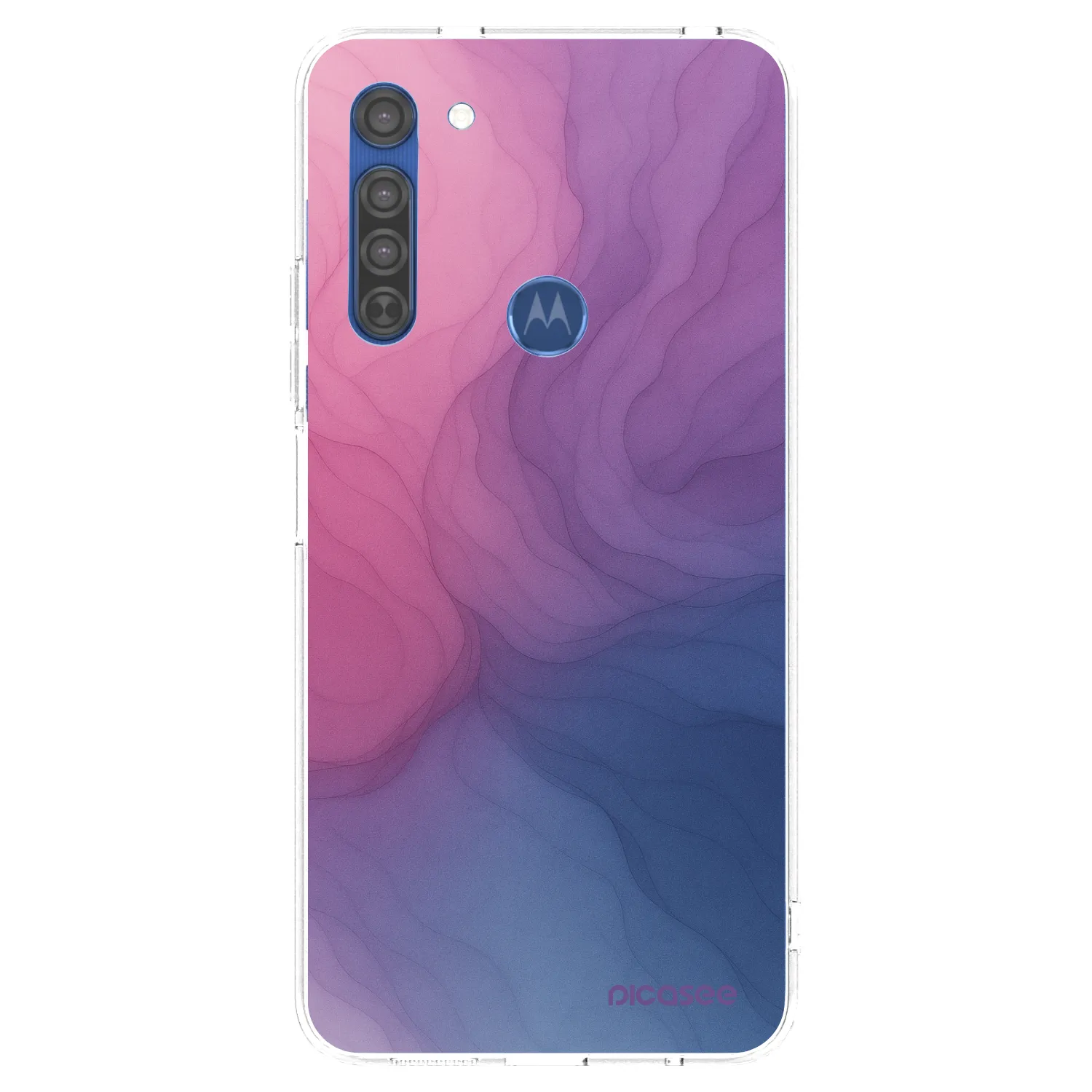 Picasee silikónový prehľadný obal pre Motorola Moto G8 - Silk