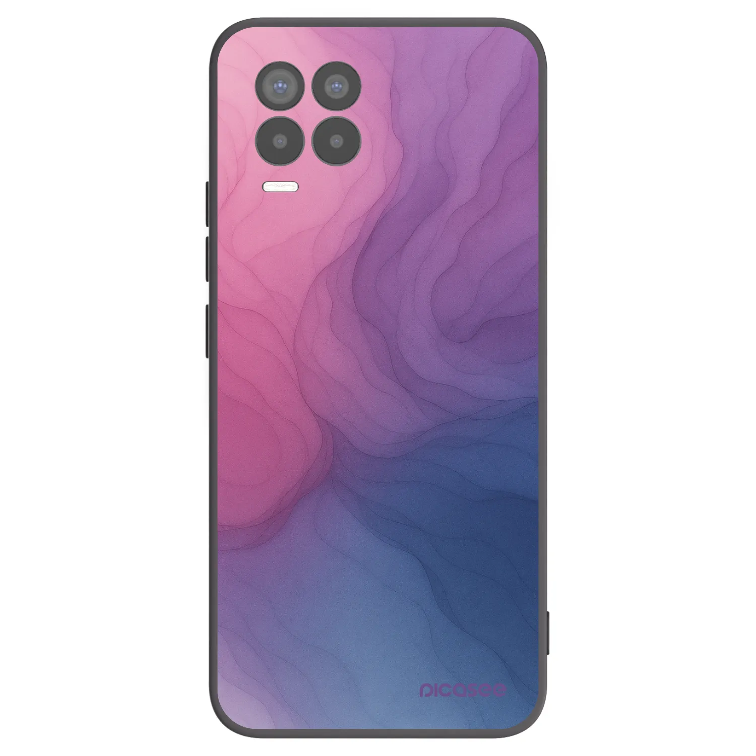 Picasee silikónový čierny obal pre Realme 8 4G - Silk