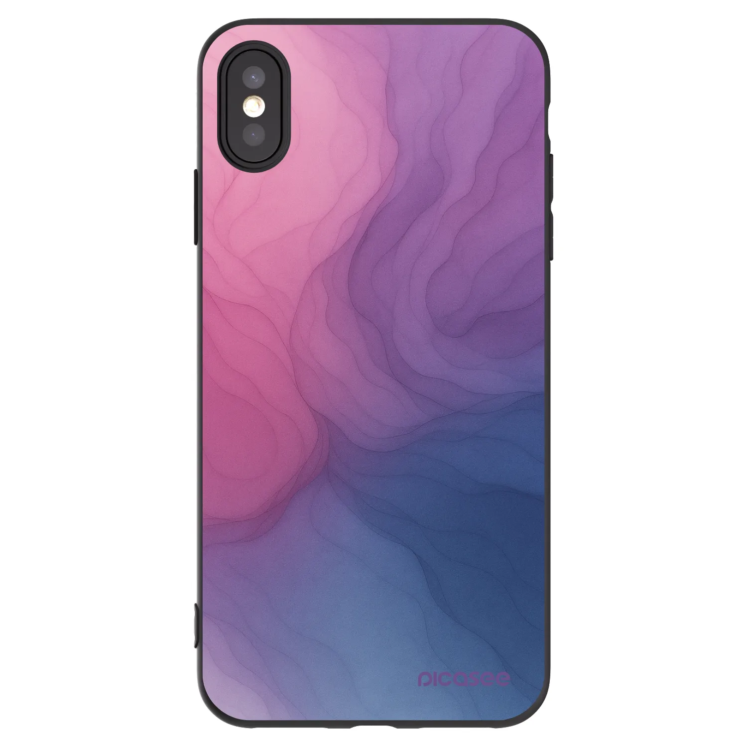 Picasee silikónový čierny obal pre Apple iPhone XS Max - Silk