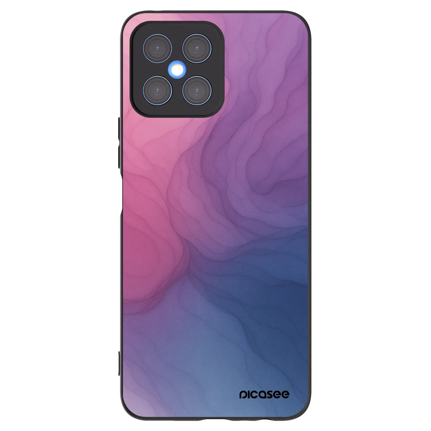 Picasee silikónový čierny obal pre Honor X8 4G - Silk