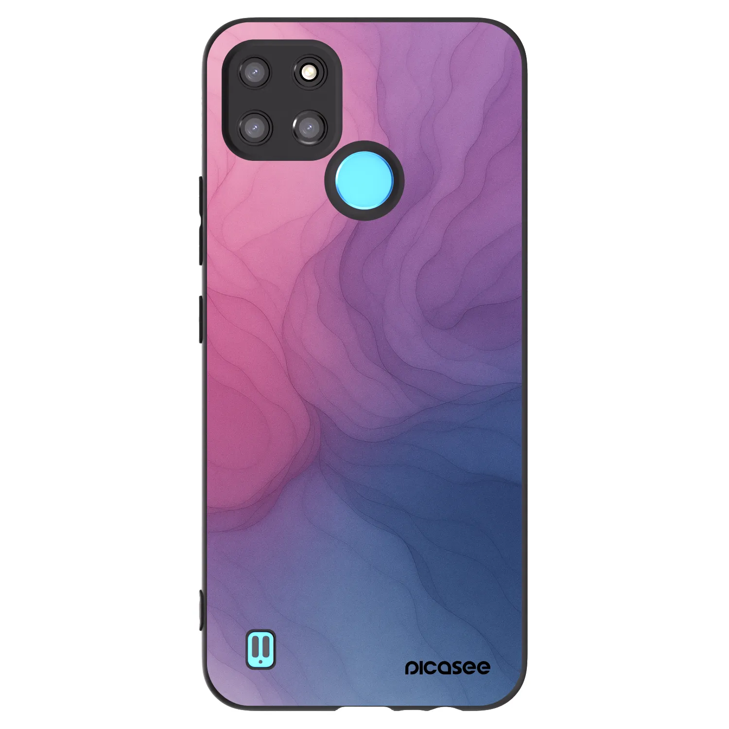 Picasee silikónový čierny obal pre Realme C21Y - Silk