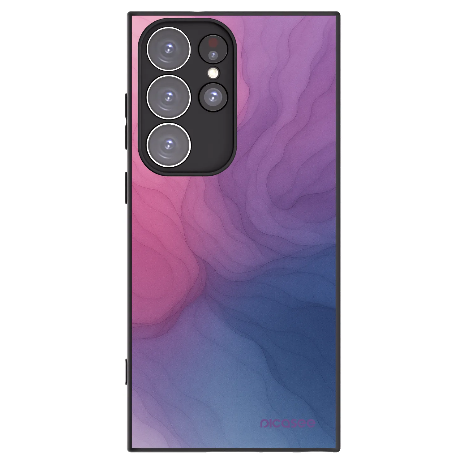 Picasee silikónový čierny obal pre Samsung Galaxy S23 Ultra 5G - Silk