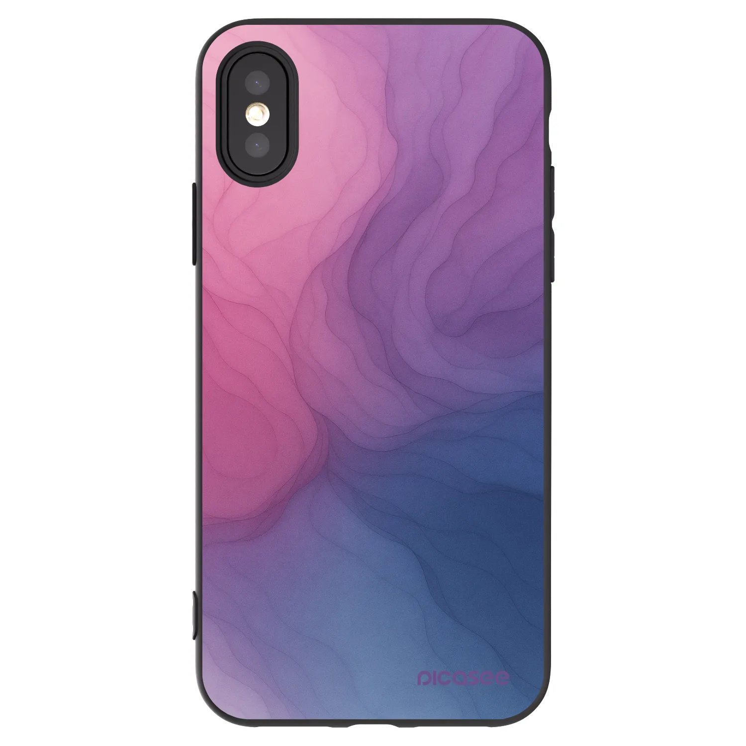 Picasee silikónový čierny obal pre Apple iPhone X/XS - Silk