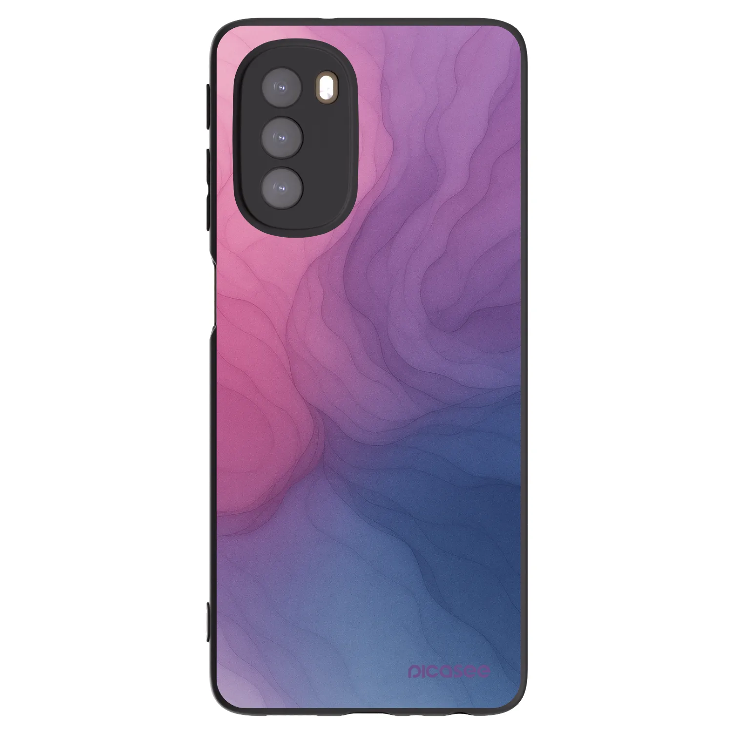 Picasee silikónový čierny obal pre Motorola Moto G51 - Silk