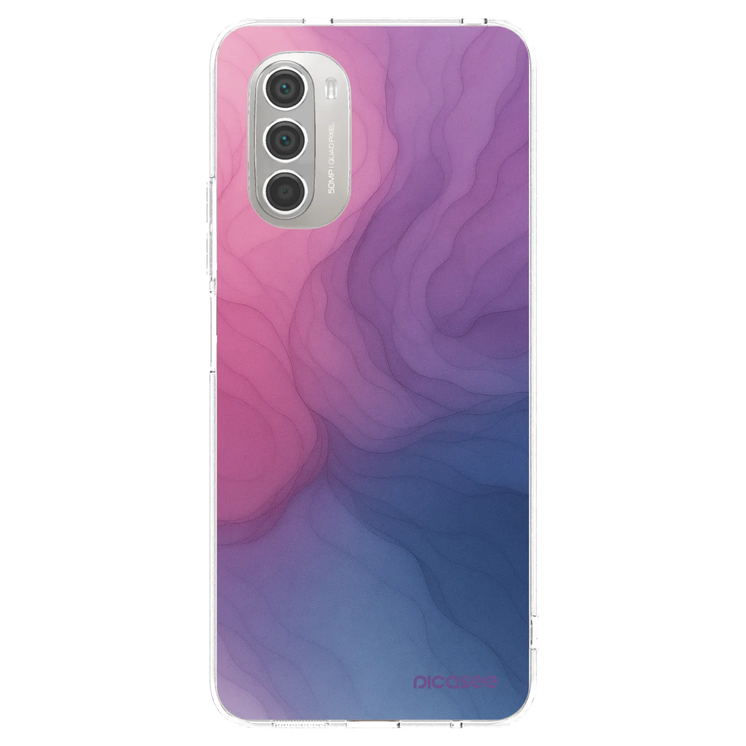 Picasee silikónový prehľadný obal pre Motorola Moto G51 - Silk